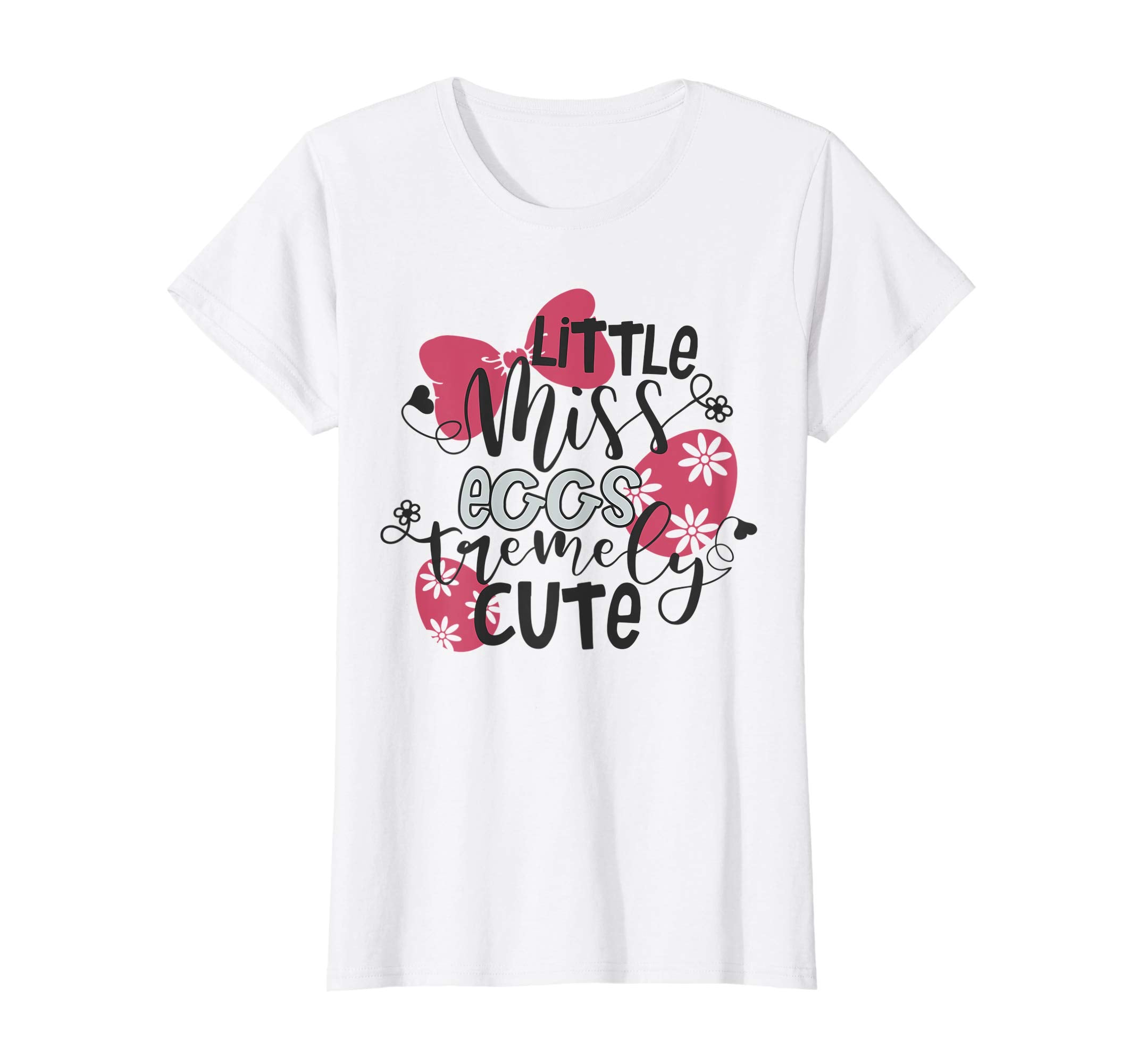 Easter Gifts T-Shirt Little Miss Eggstremely Cute Tee Kids