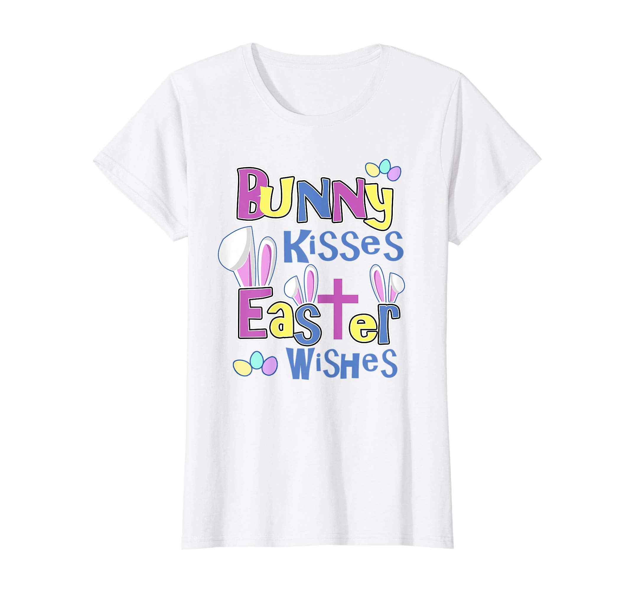Easter Quote Shirt - Bunny Kisses and Easter Wishes