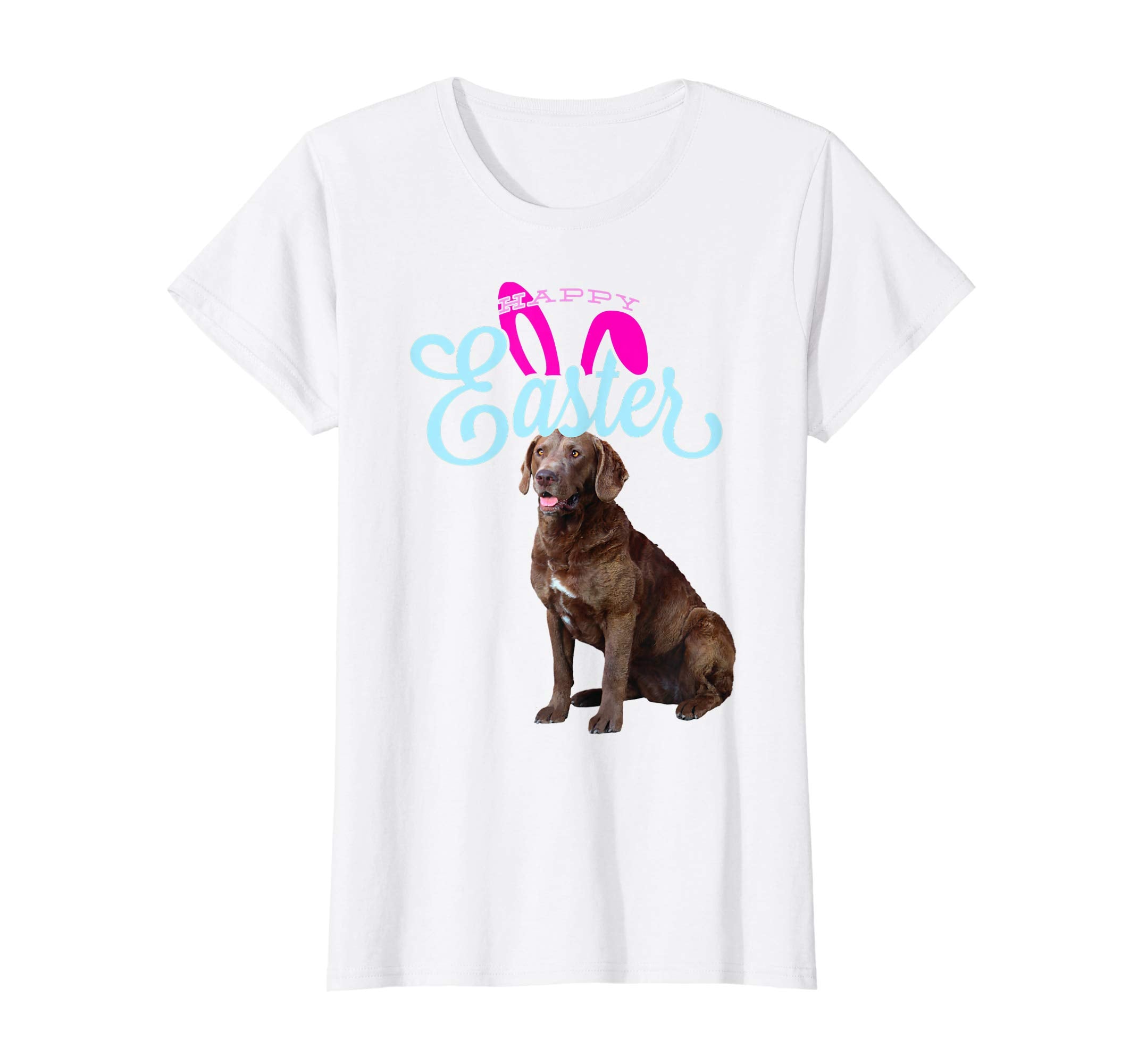 Easter Bunny Chesapeake Bay Retriever Tshirt Dog Women Gift