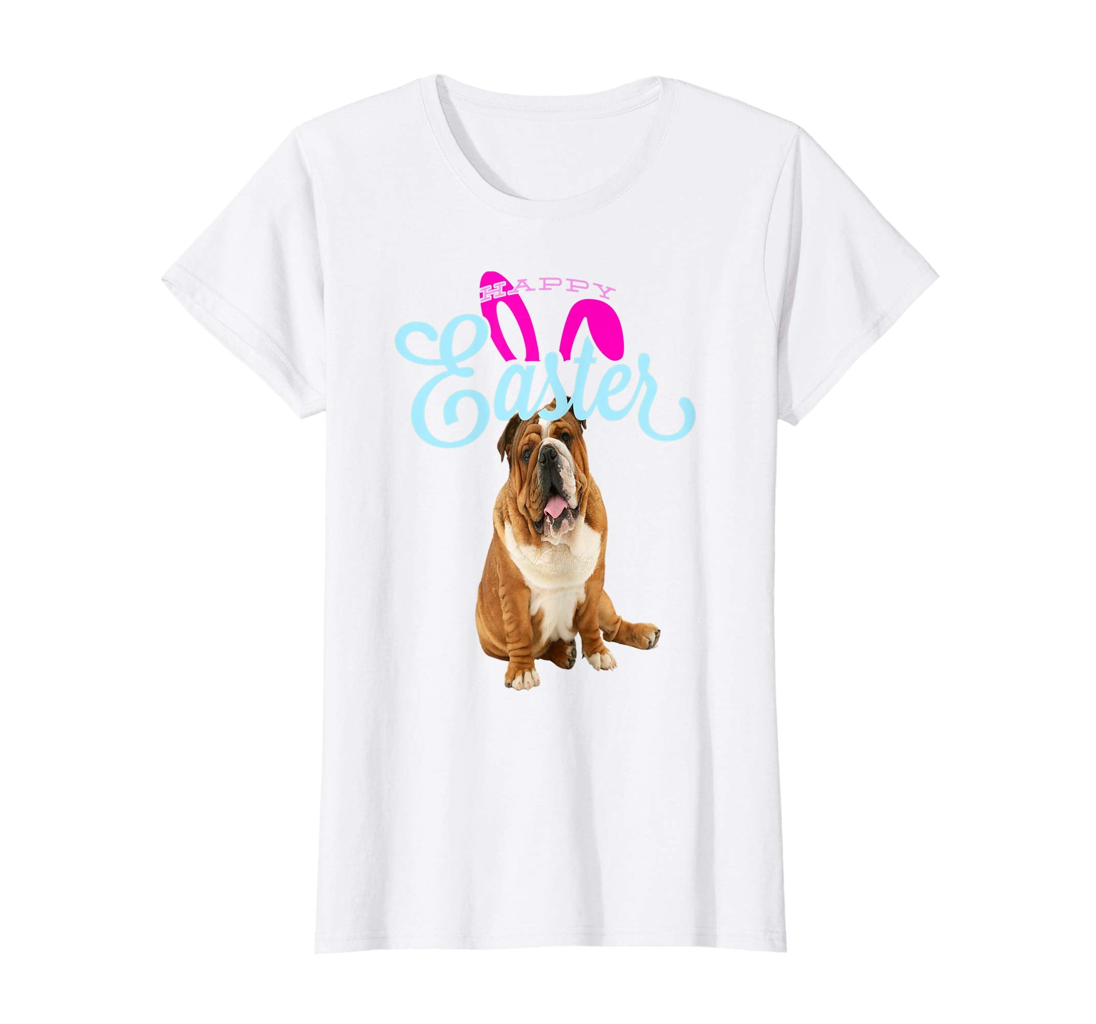 Easter Bunny English Bulldog Tshirt Dog Men Women Gift