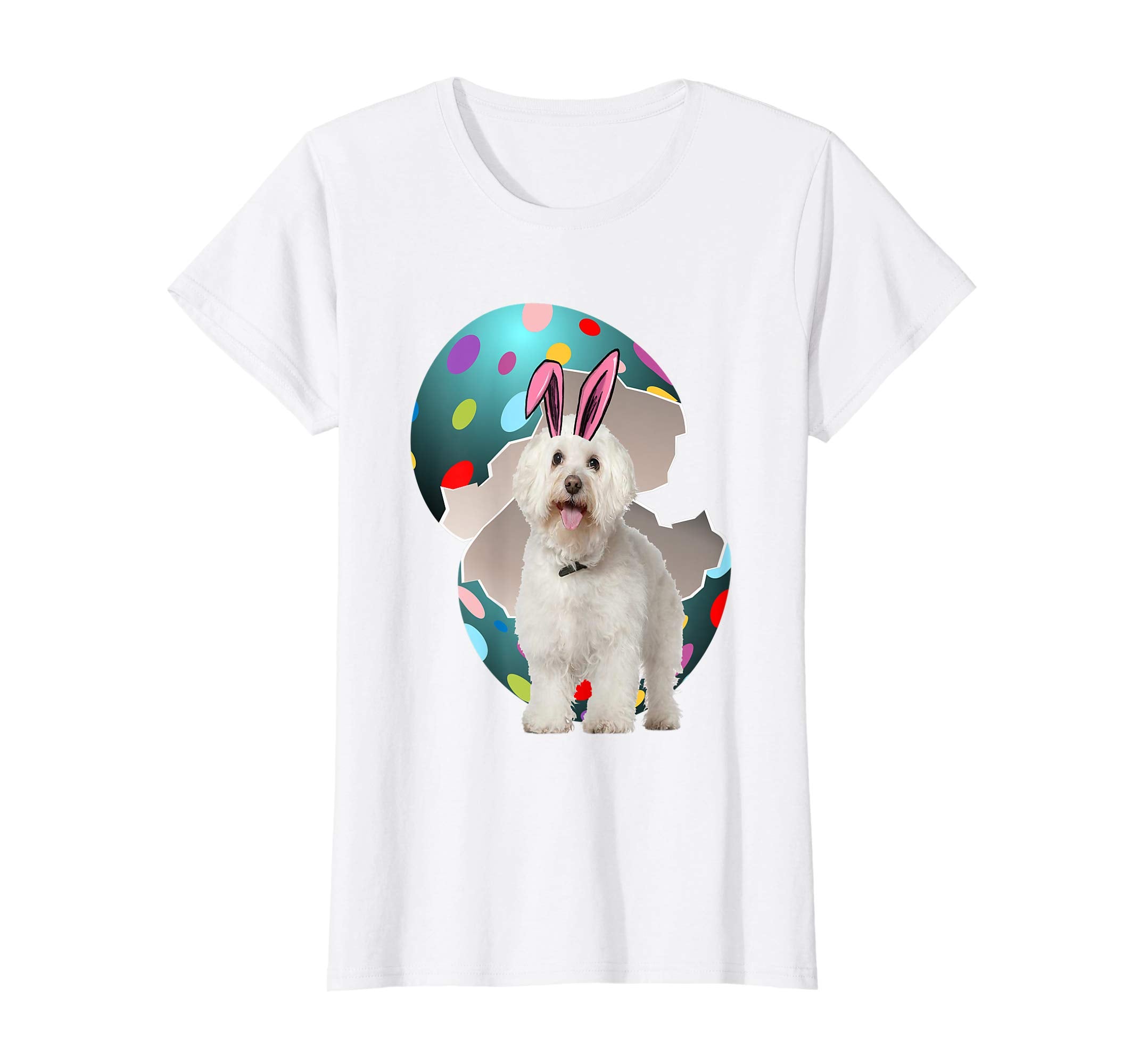 Bichon Frise Dad Mom Easter Day Gift T shirt