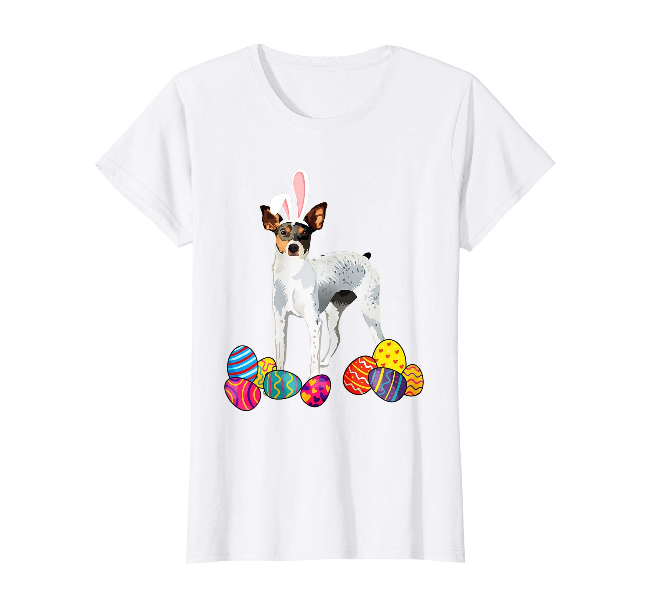 Rat Terrierz Bunny Ear With Egg Easter Easter Day Shirt