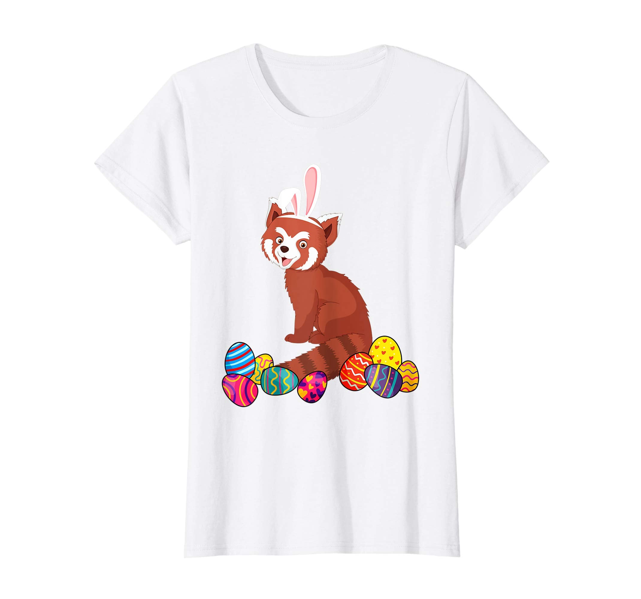 Red Panda Bunny Ear With Egg Easter Easter Day Shirt