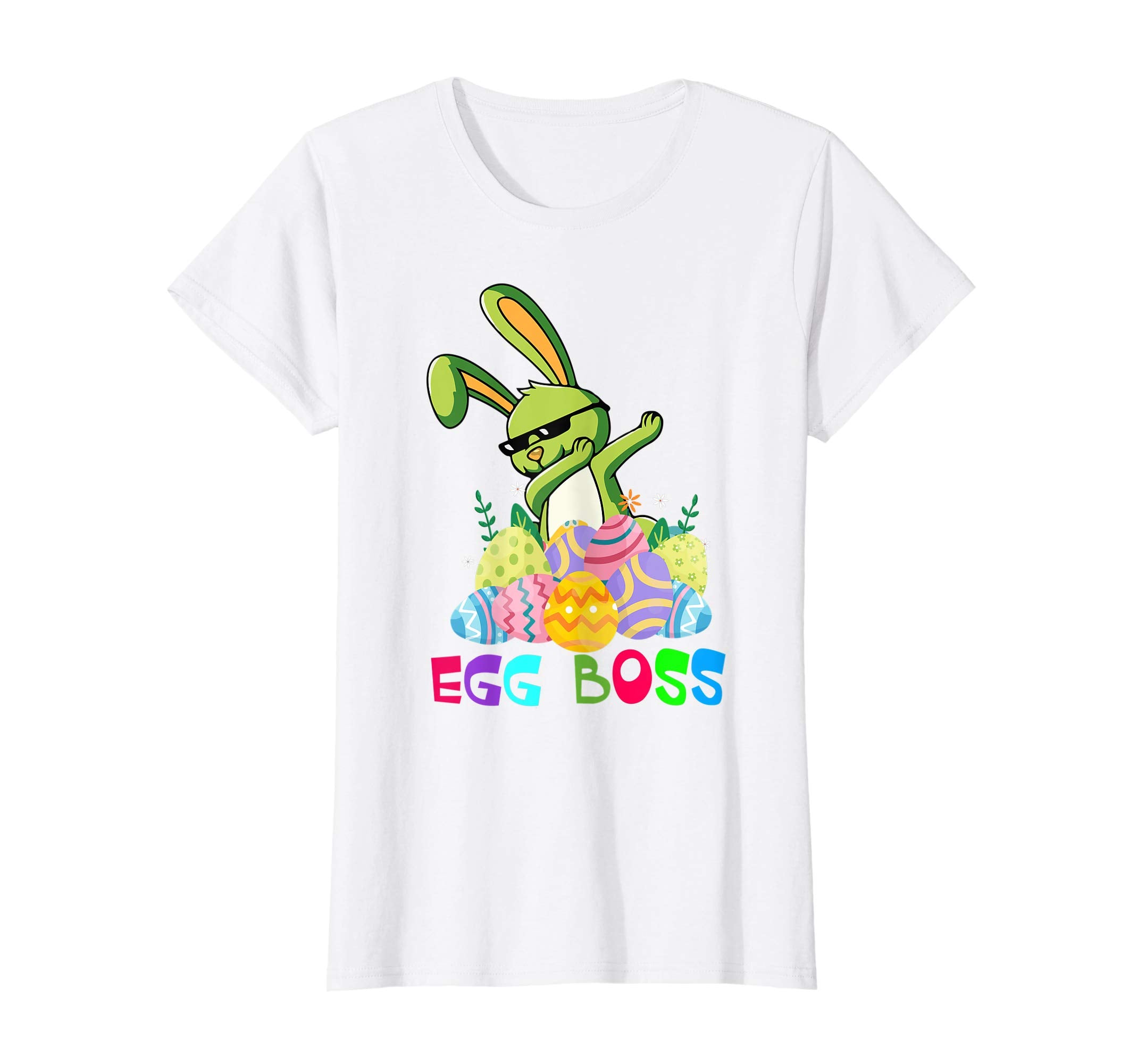 Cute Dabbing Egg Boss-Easter Bunny TShirt For Boys Girls Kid
