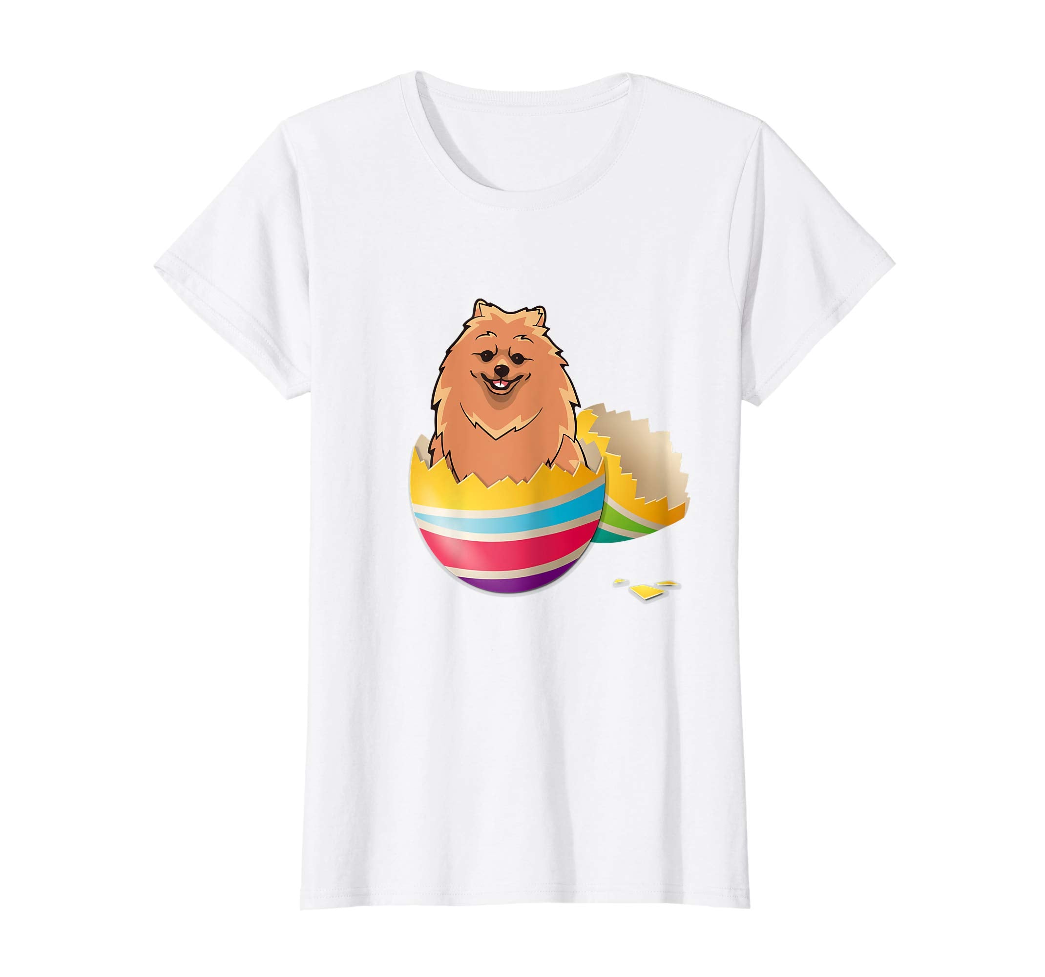 Pomeranian Hatching From Easter Egg Easter Day Shirt