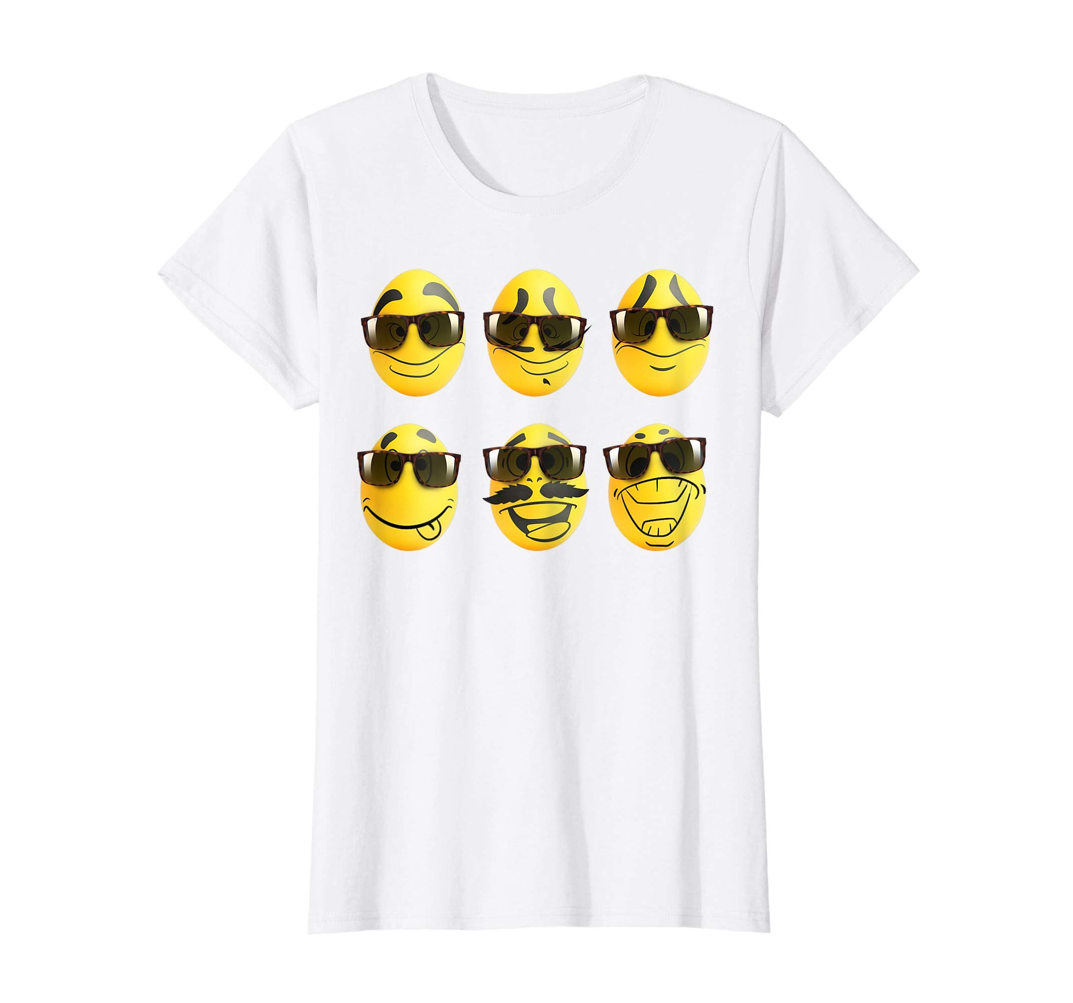 Funny Cute Easter egg with emotions faces gift Shirt