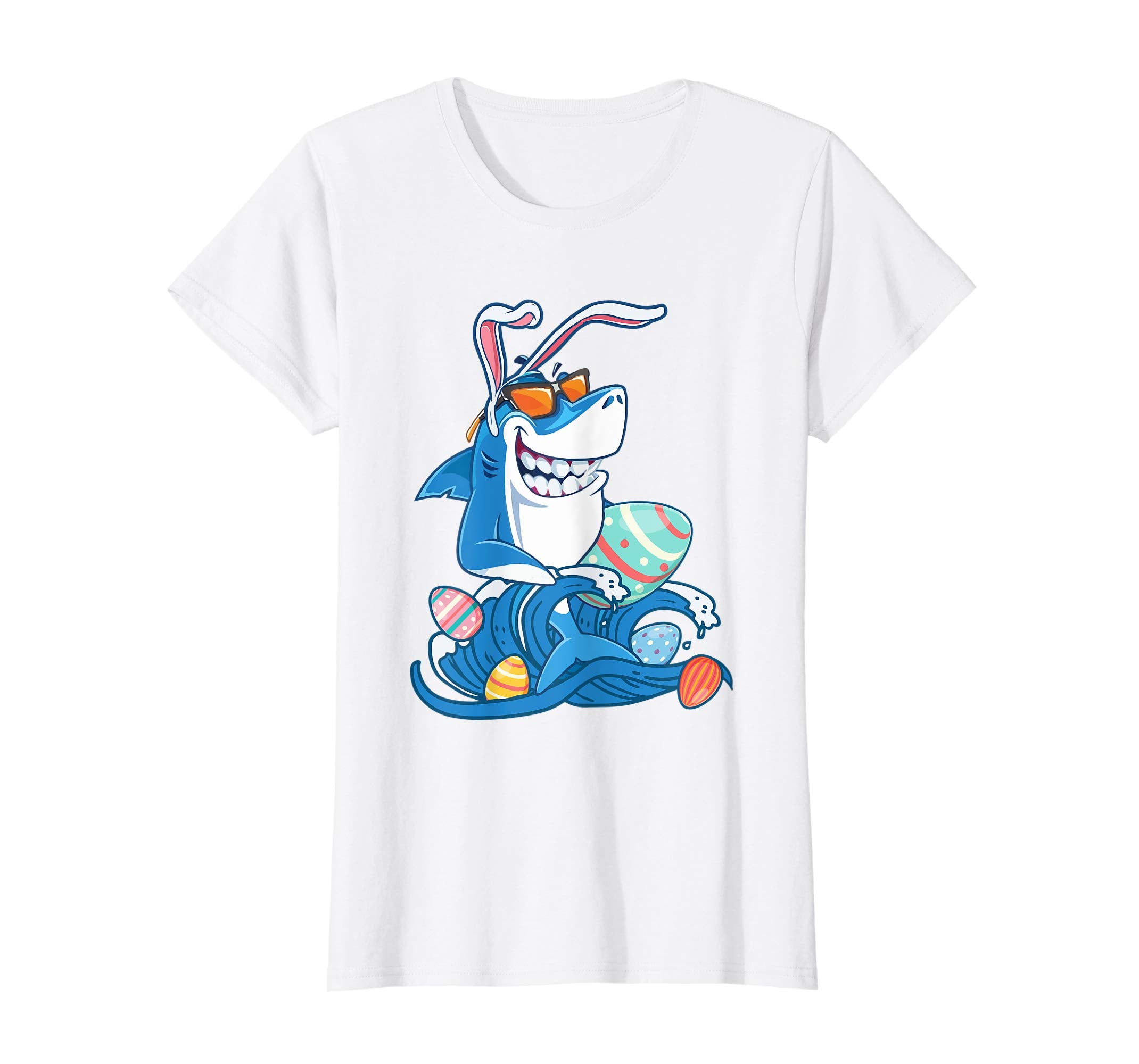 Bunny Shark With Eggs Shirt Gift For Easter Day 2019