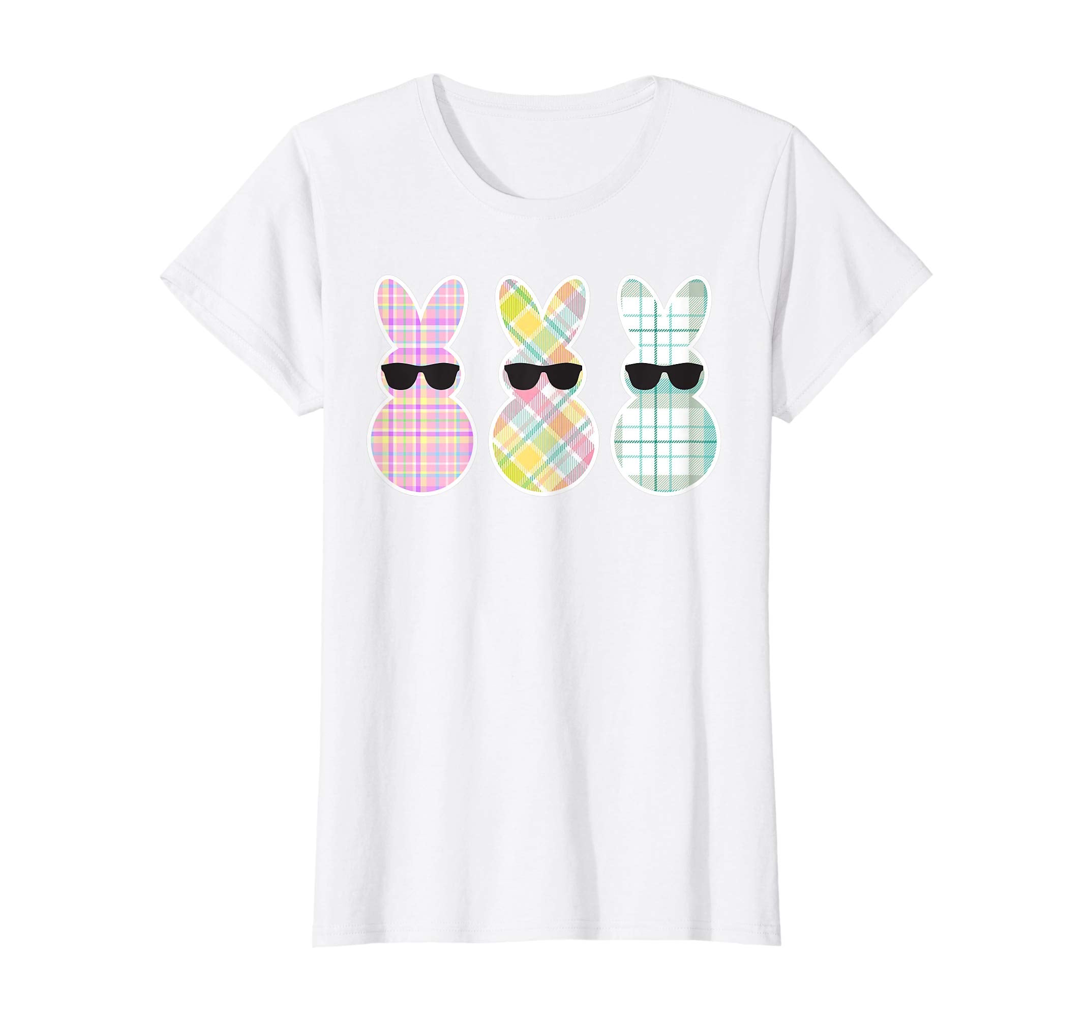 Cute Peeps- Bunny Easter Plaid T shirt -Happy Easter Gifts