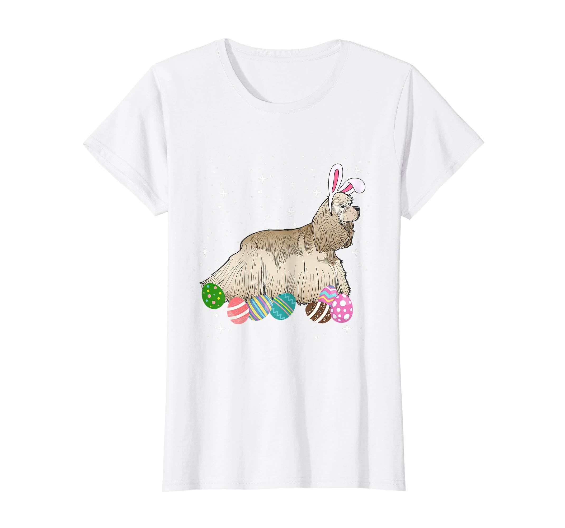 Spaniel Dressed As Easter Bunny With Rabbit Ears T-Shirt