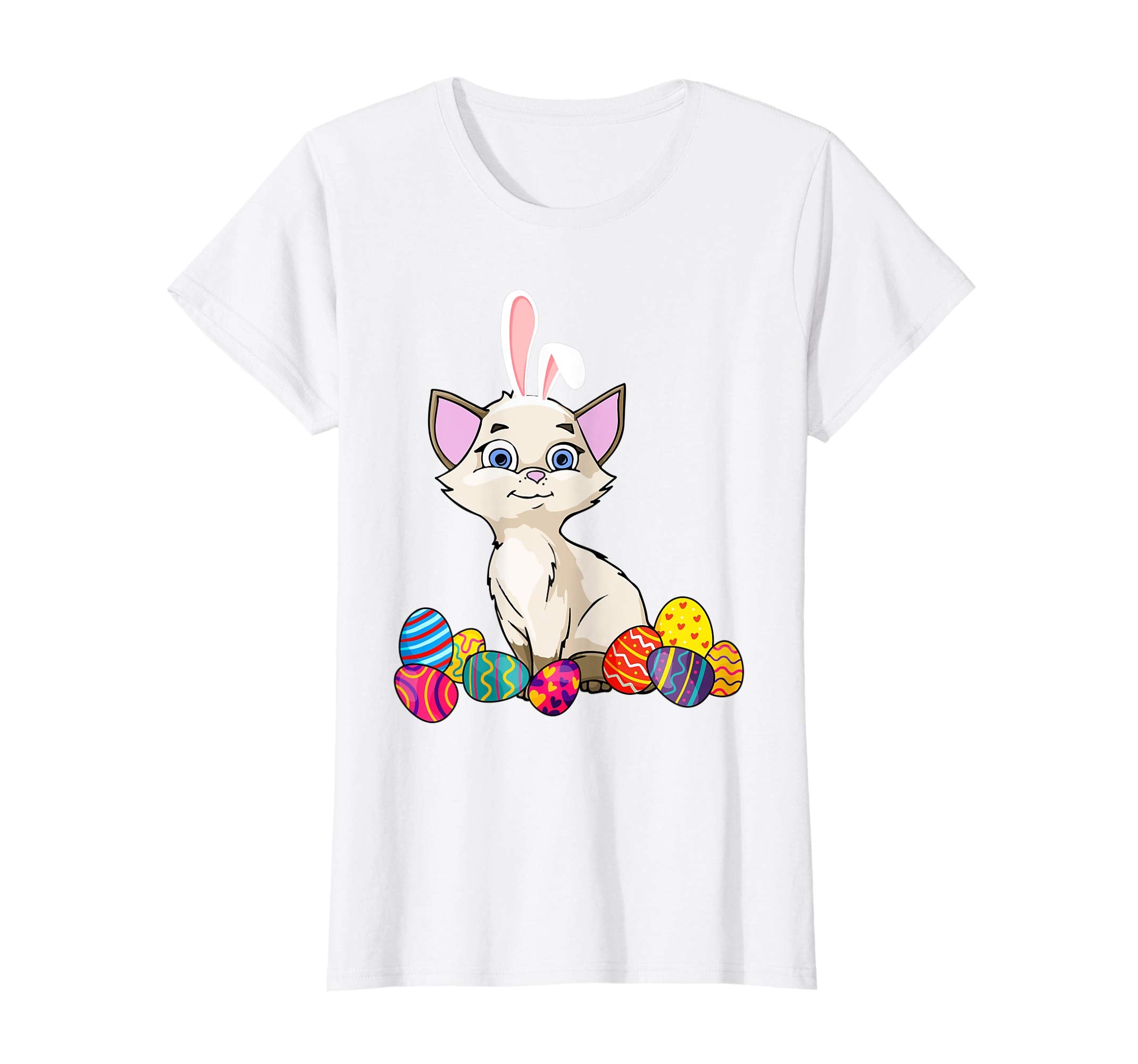 Cat Bunny Ear With Egg Easter Easter Day Shirt