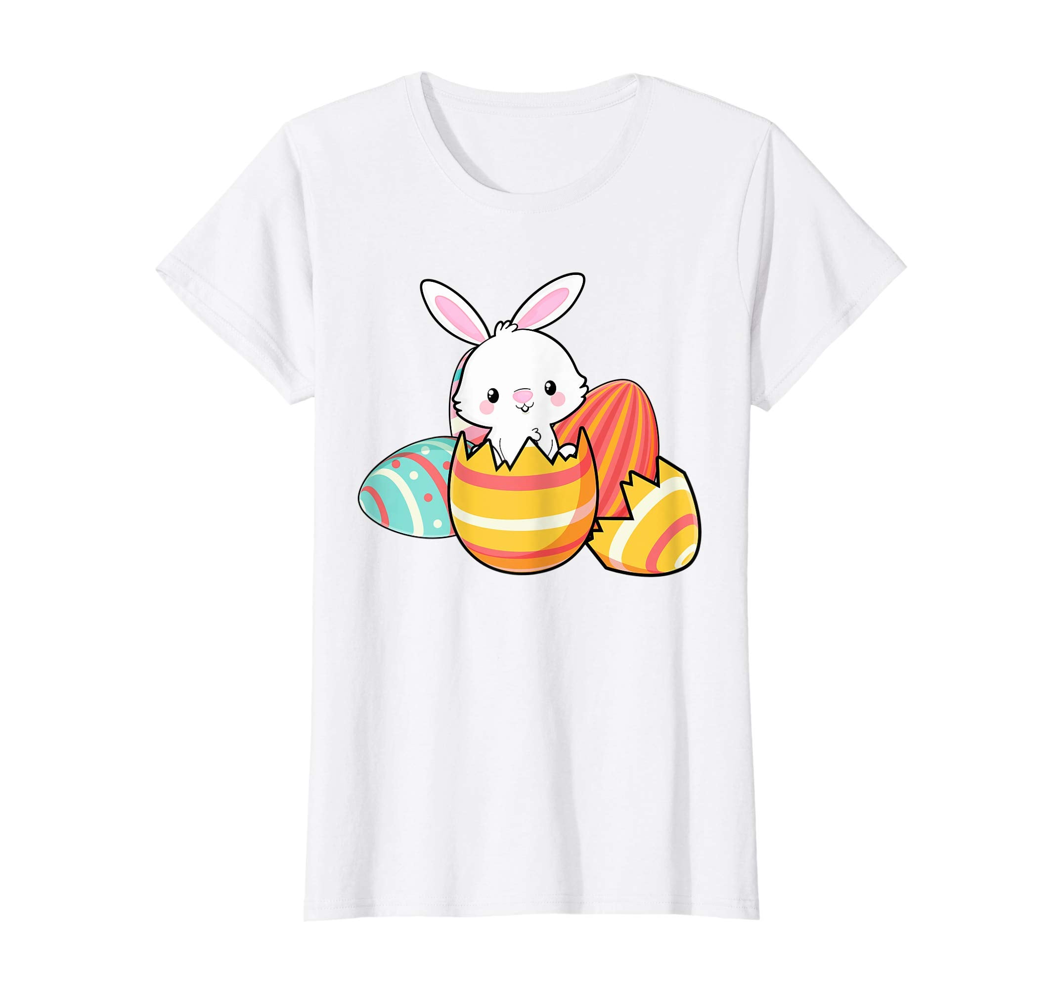 Funny Rabbit Bunny Easter Cute Eggs Boy Kids Girl Tshirt Gif