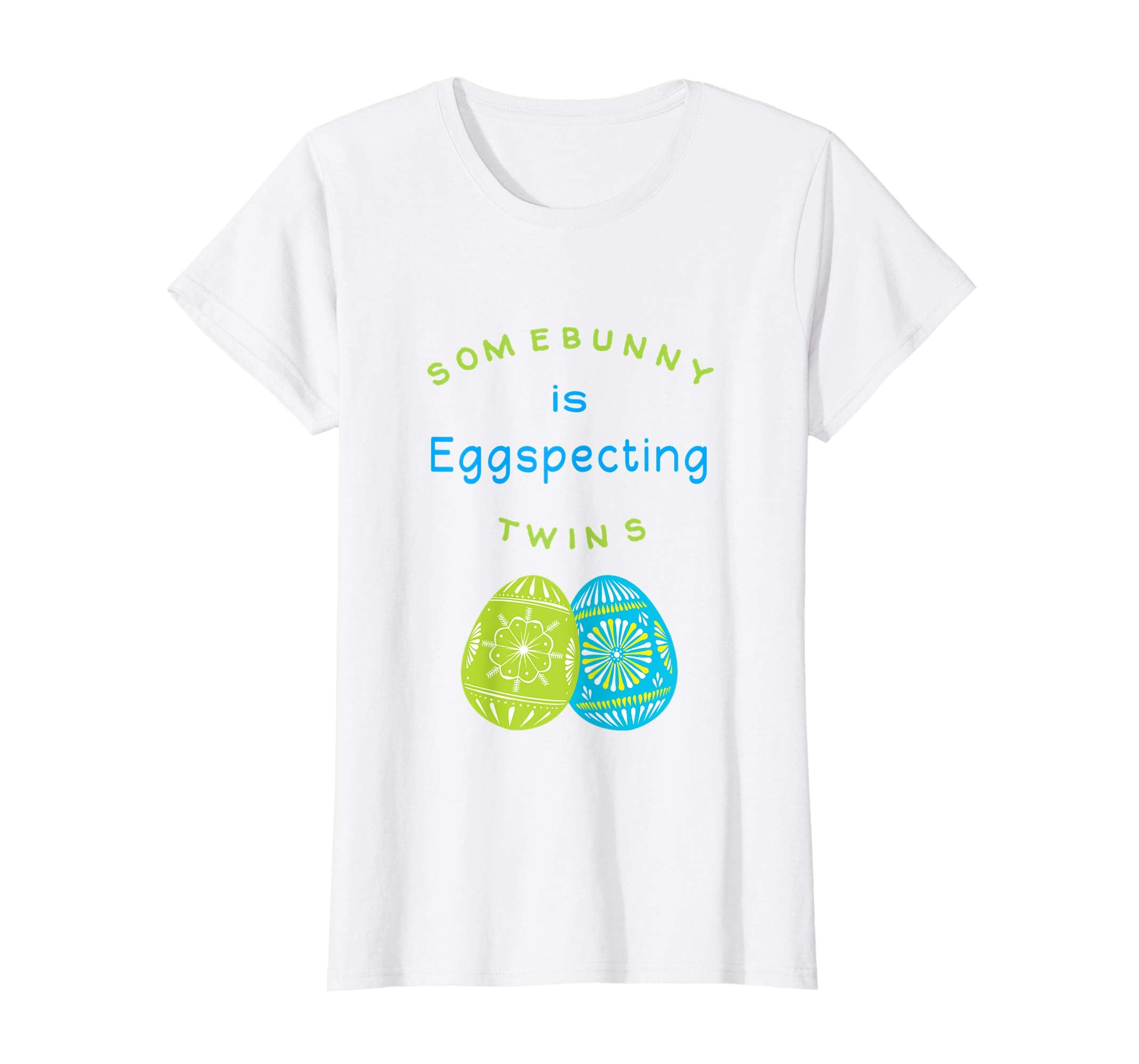 Some Bunny Is Eggspecting Shirt Easter Twin Announcement Tee
