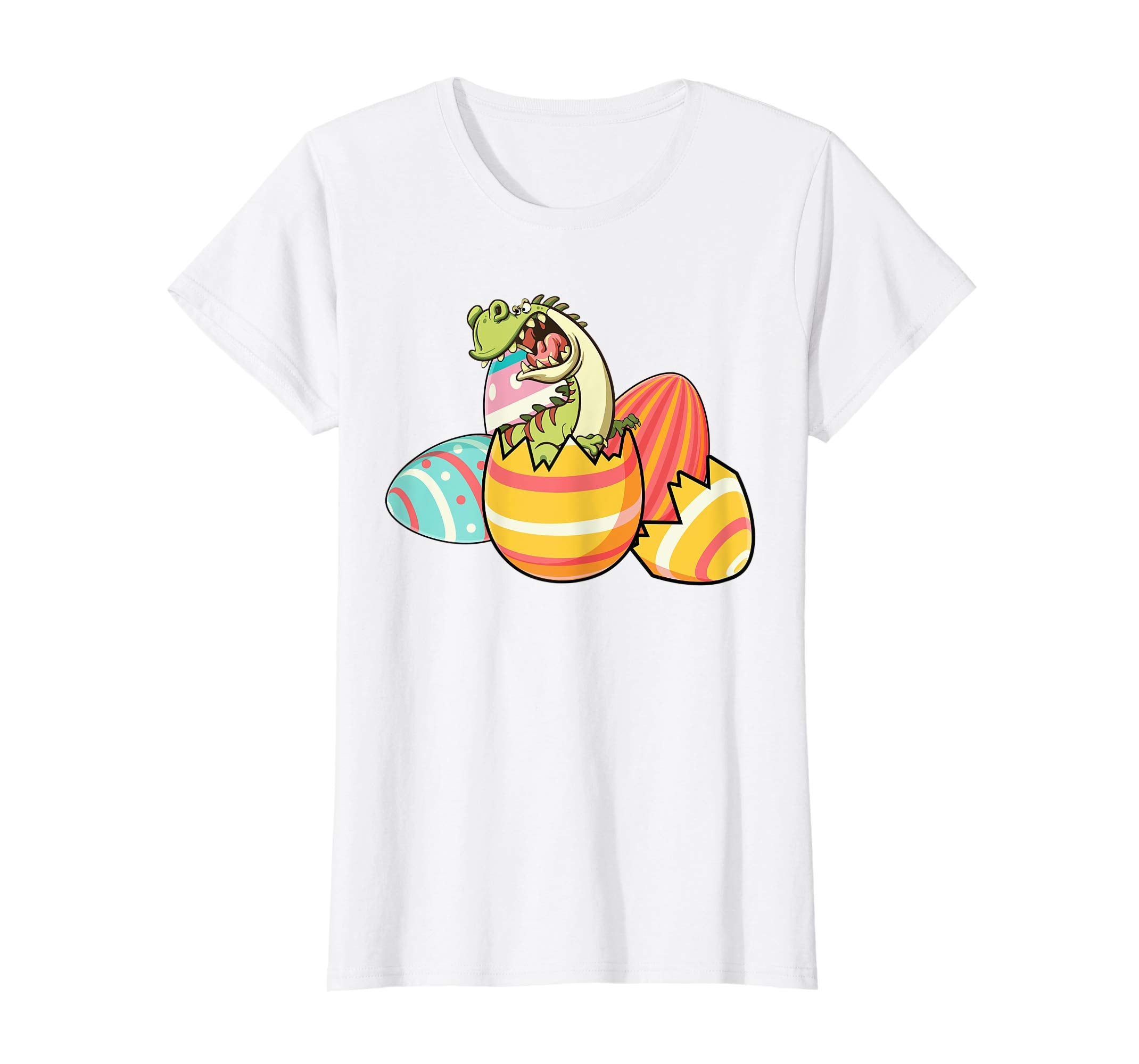 Funny T Rex Dinosaur Egg Happy Easter Boys Kids Tshirt Gift