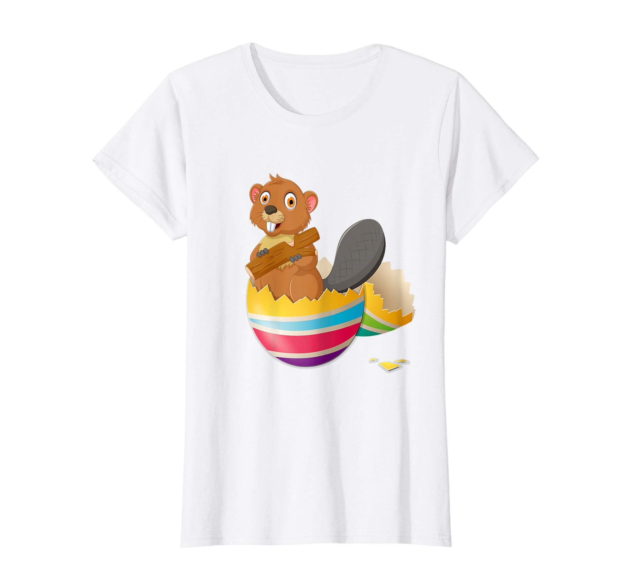 Baby Beaver Hatching From Easter Egg Easter Day Shirt