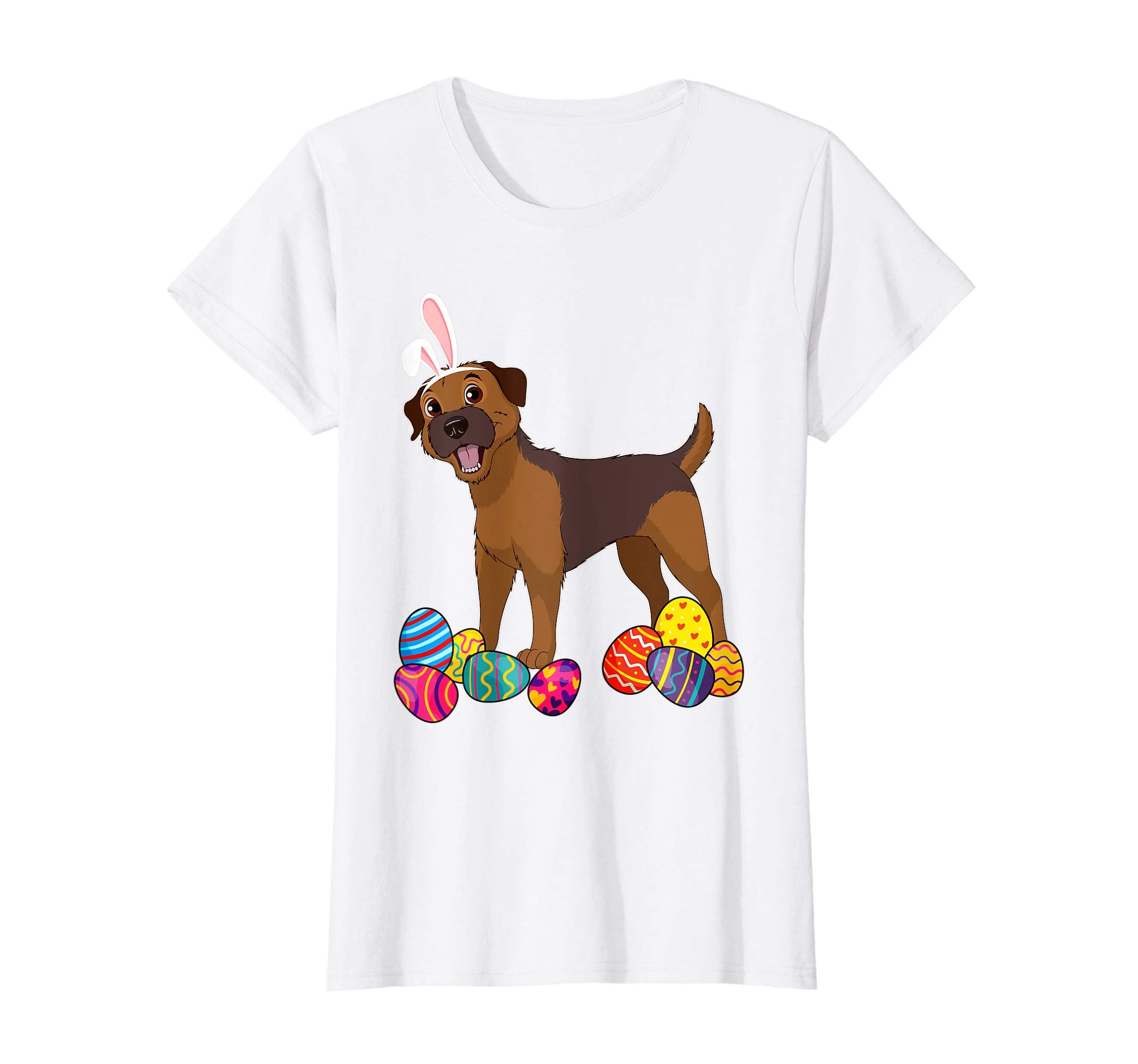 Border Terrier Bunny Ear With Egg Easter Easter Day Shirt