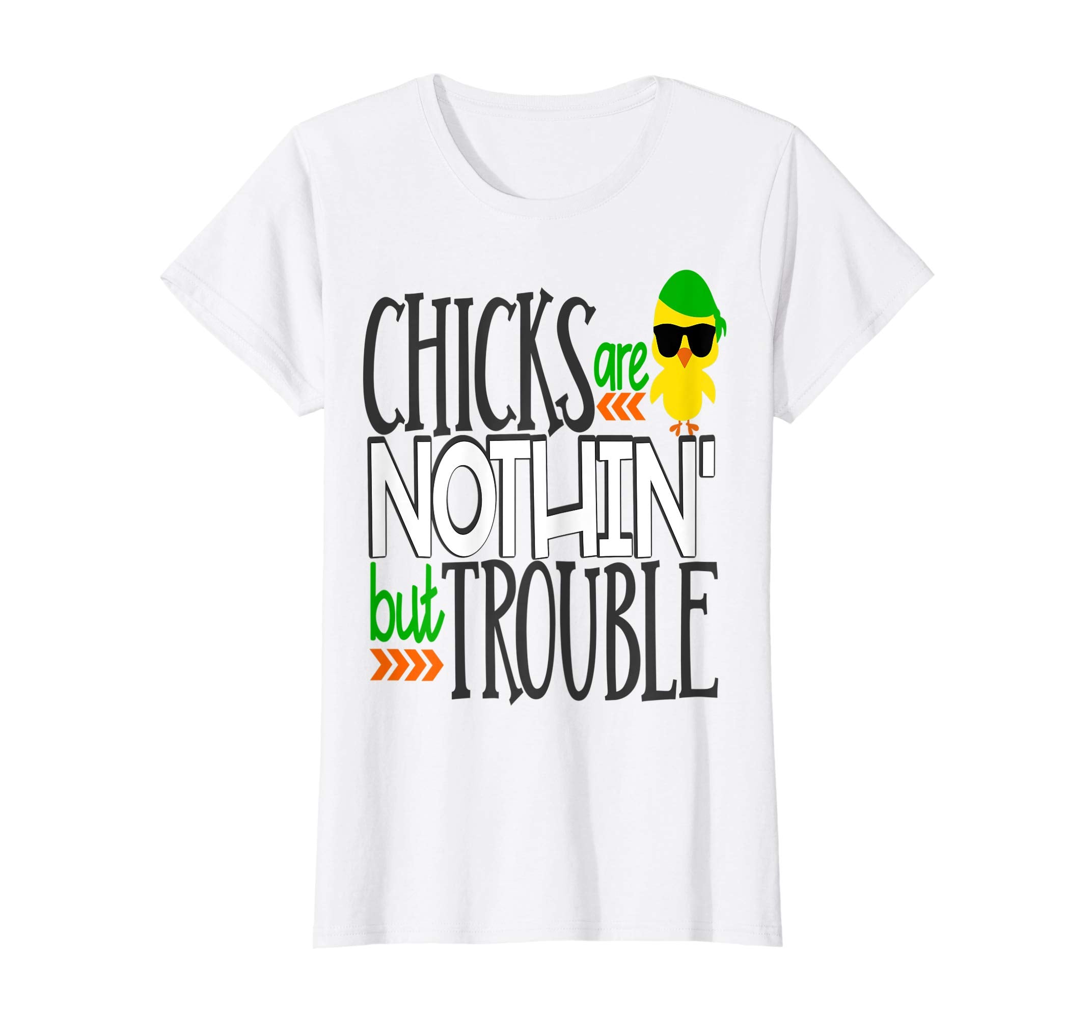 Chicks Are Nothin But Trouble Easter Chick Shirt Boy Son Kid