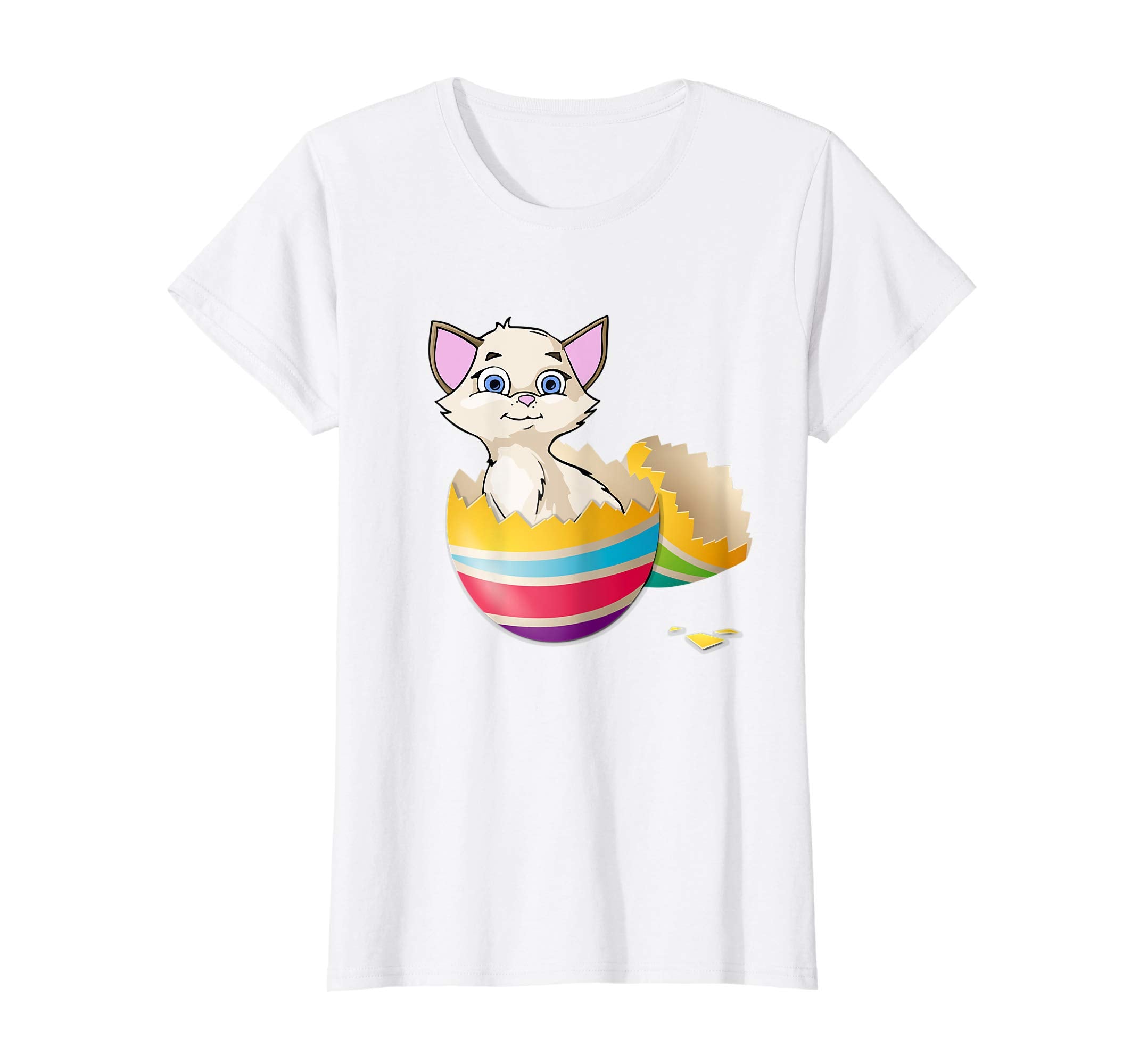 Baby Cat Hatching From Easter Egg Easter Day Shirt