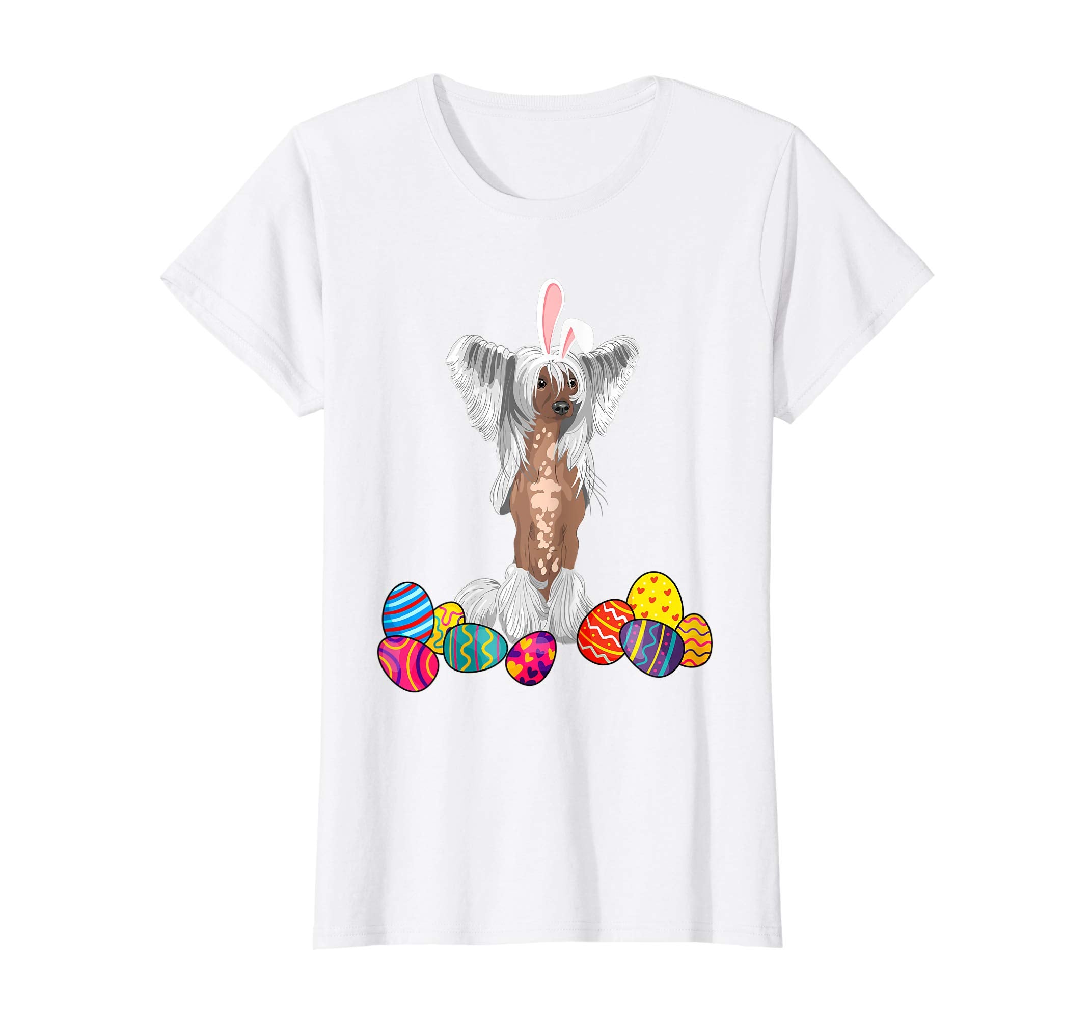 Chinese Crested Bunny Ear With Egg Easter Easter Day Shirt