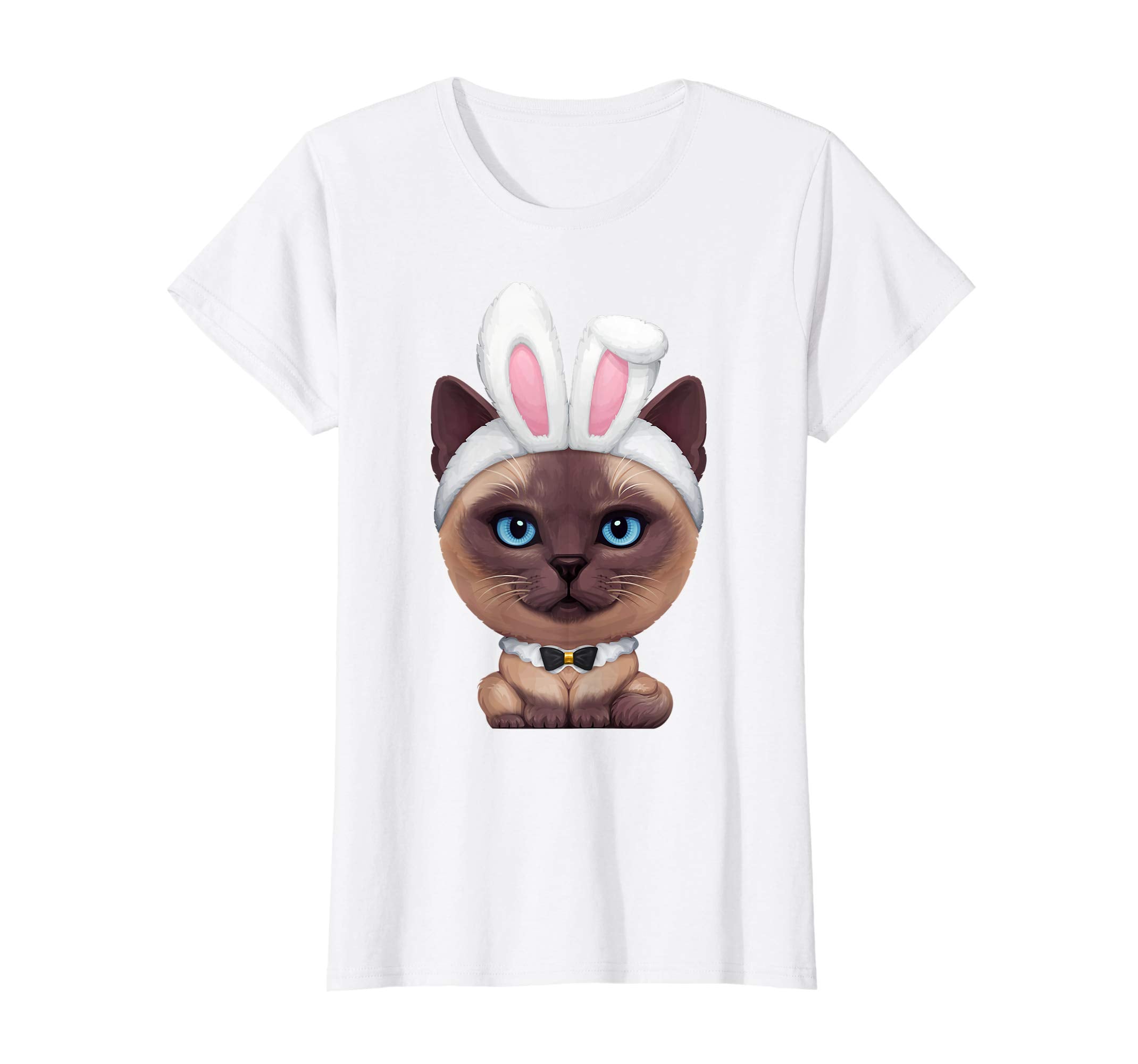 Siamese Cat in the Easter Bunny Costume T-Shirt