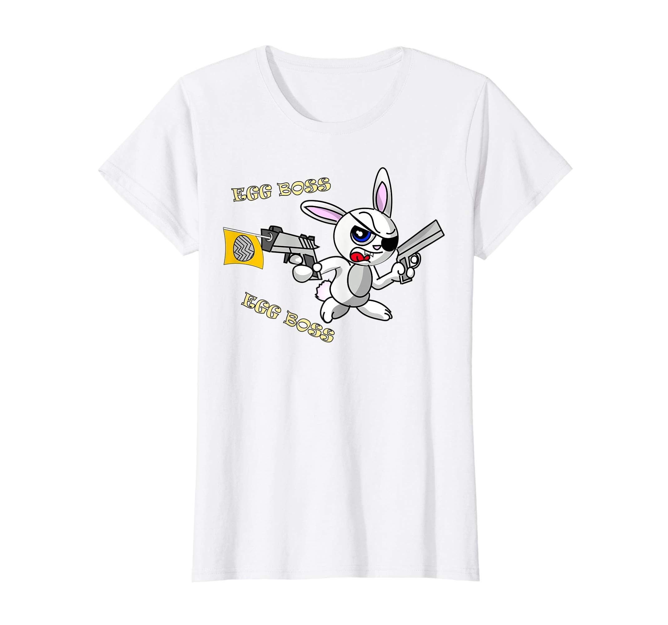 Funny Gangster Egg Boss Easter Bunny T-shirt for Kids