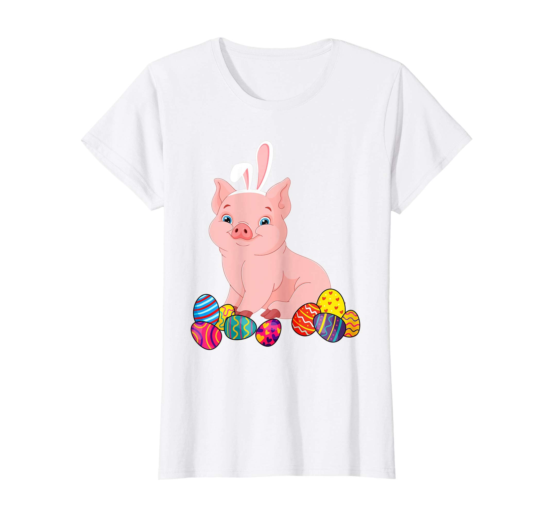 Pig Bunny Ear With Egg Easter Easter Day Shirt