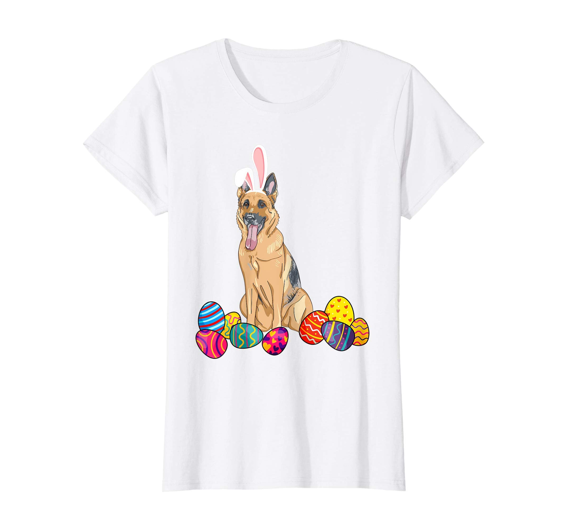 German Shepherd Bunny Ear With Egg Easter Easter Day Shirt
