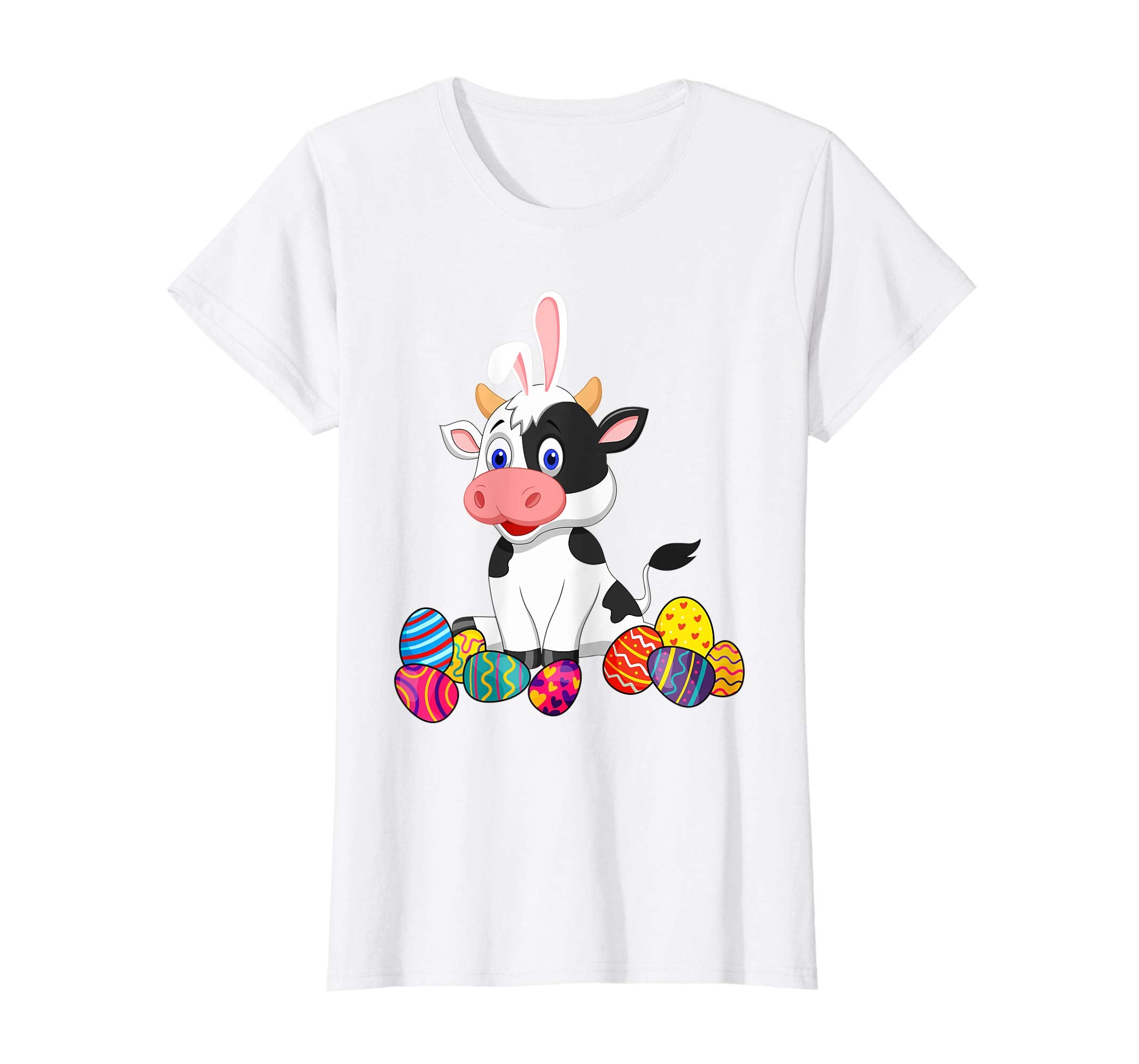 Cow Bunny Ear With Egg Easter Easter Day Shirt