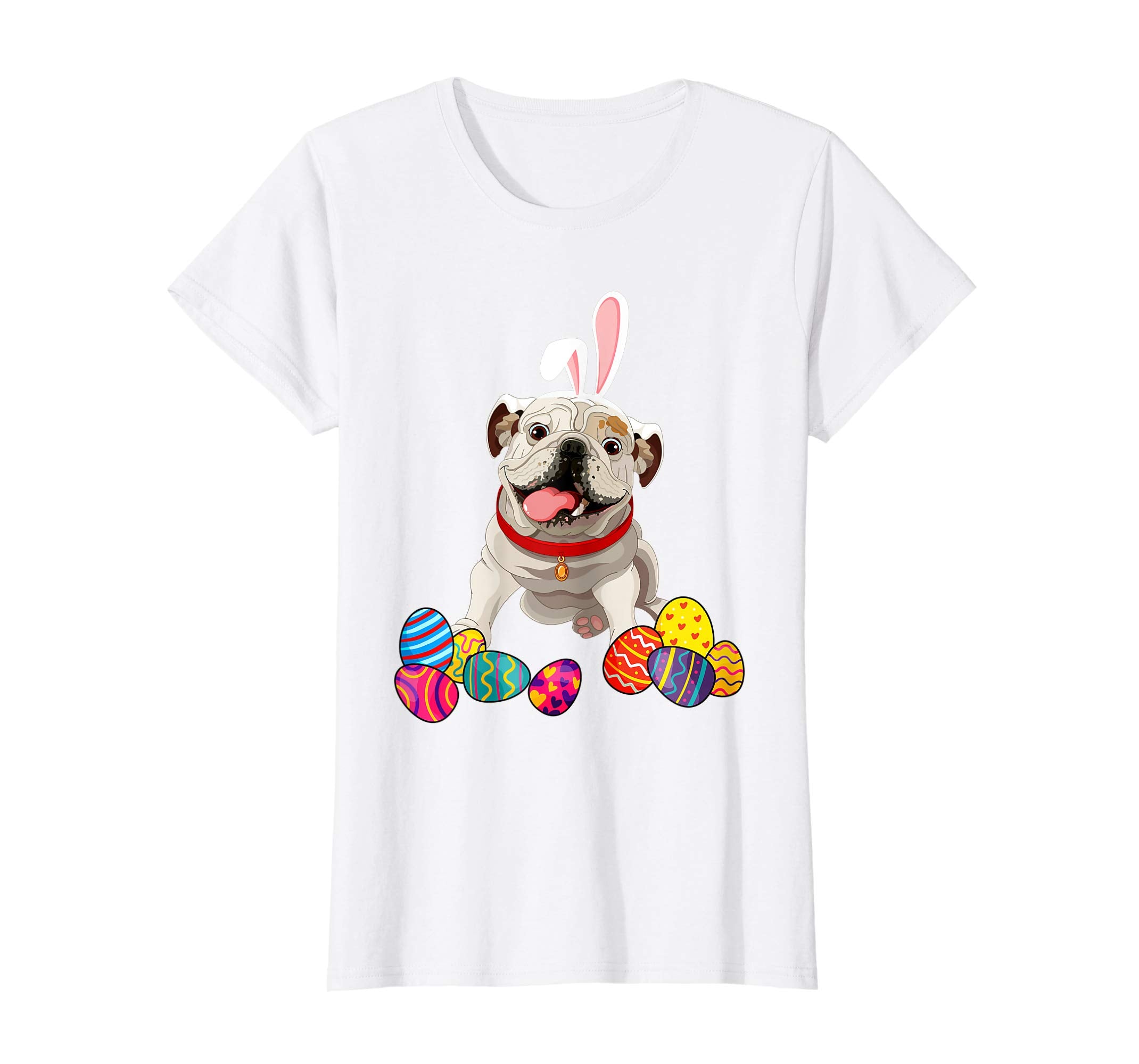 English Bulldog Bunny Ear With Egg Easter Easter Day Shirt
