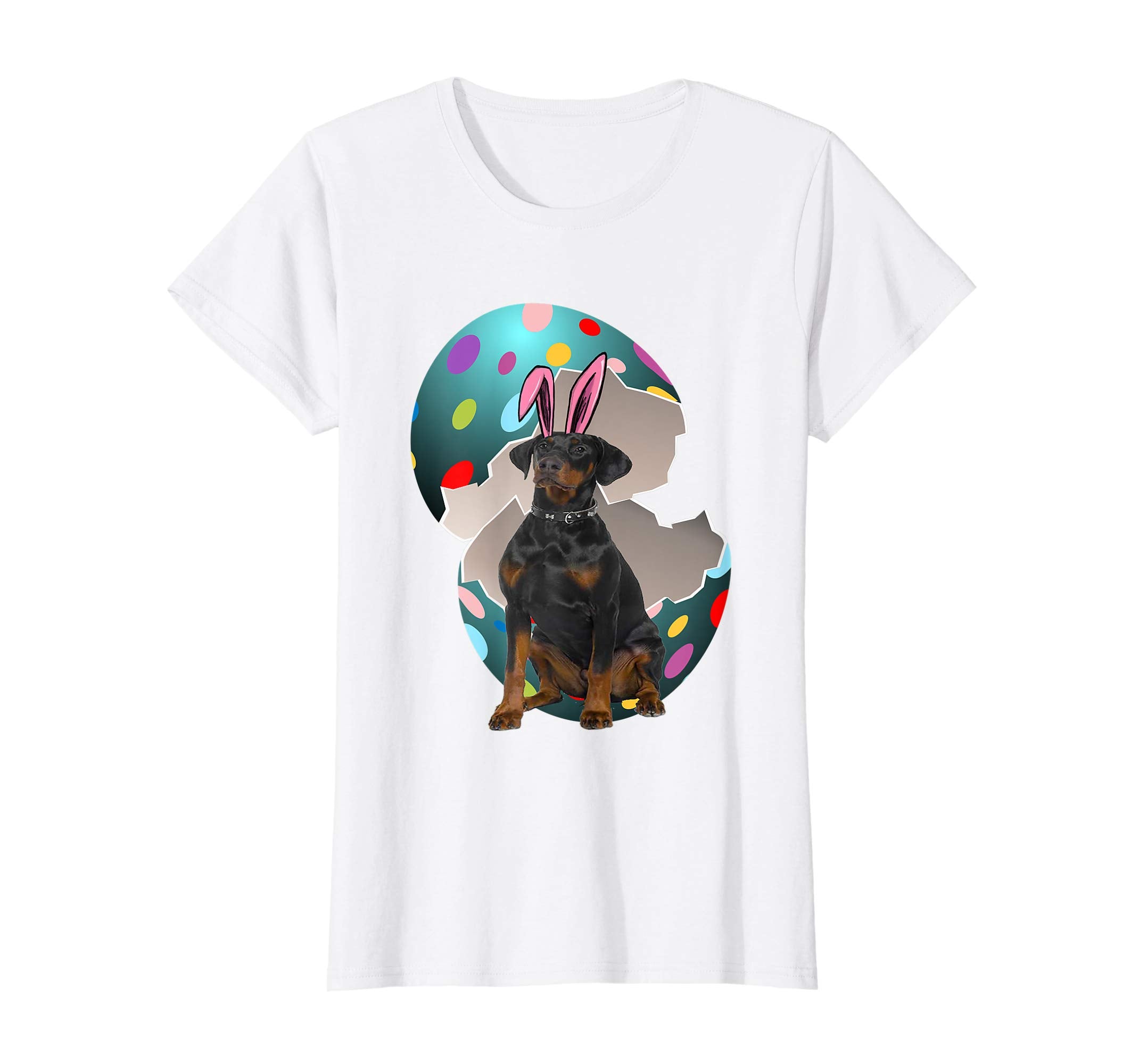 Dobie Dad Mom Easter Day Gift T shirt
