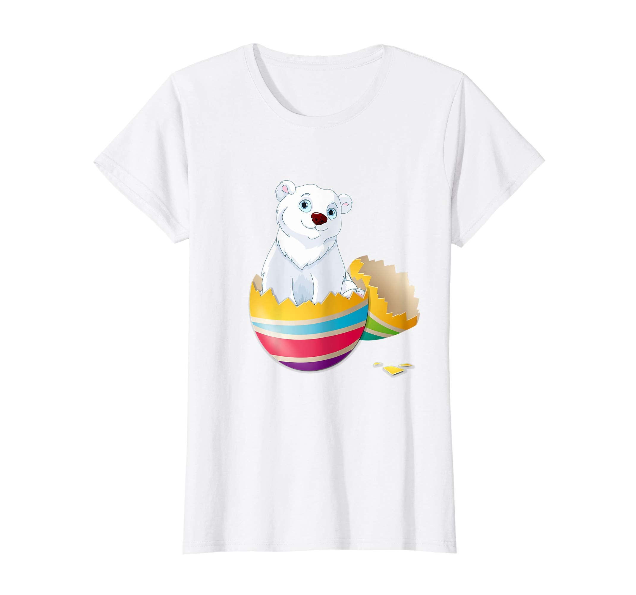 Baby Polar Bear Hatching From Easter Egg Easter Day Shirt