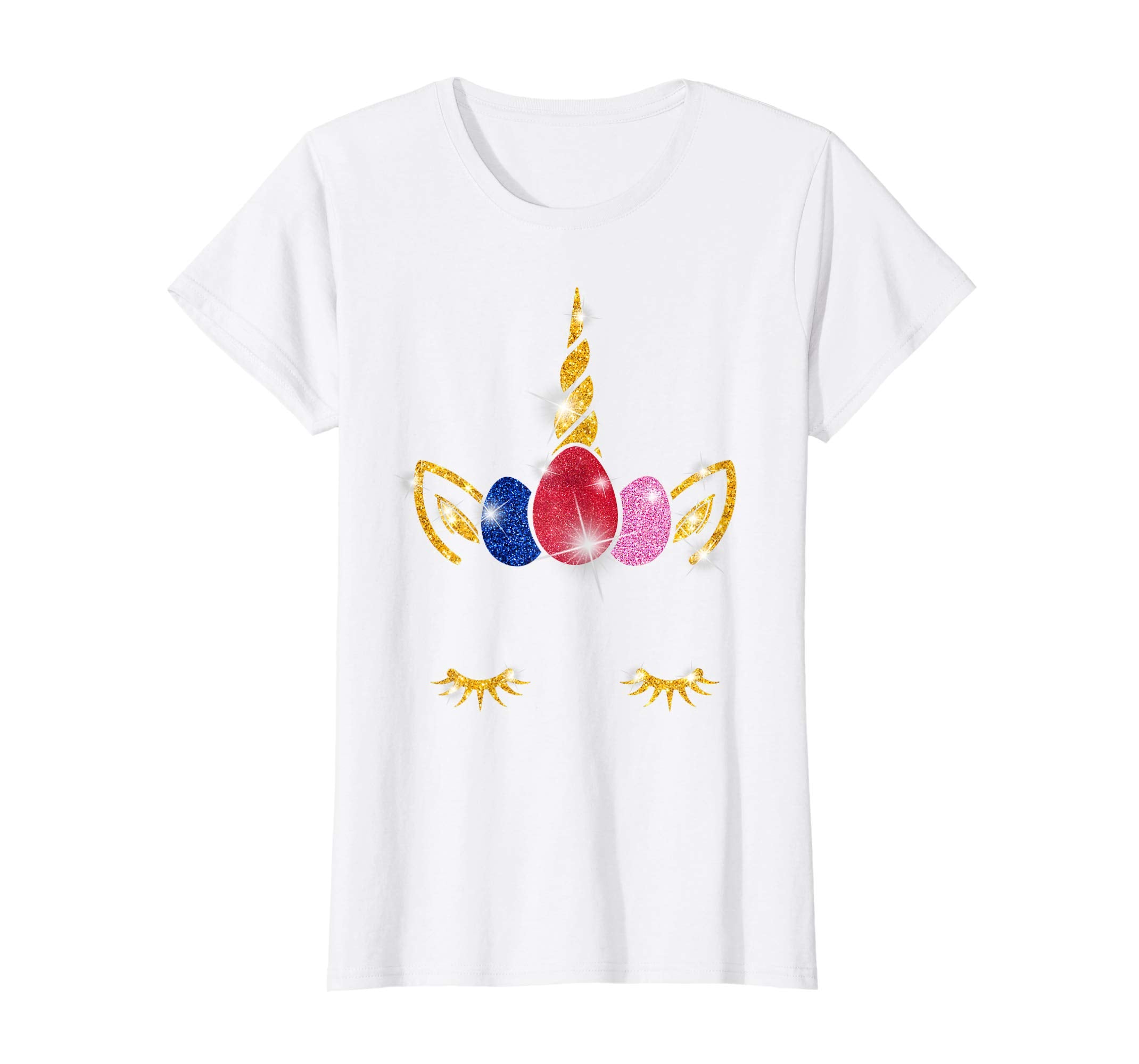 Bunny Unicorn Face Egg Easter Day Shirt Gift For Girls