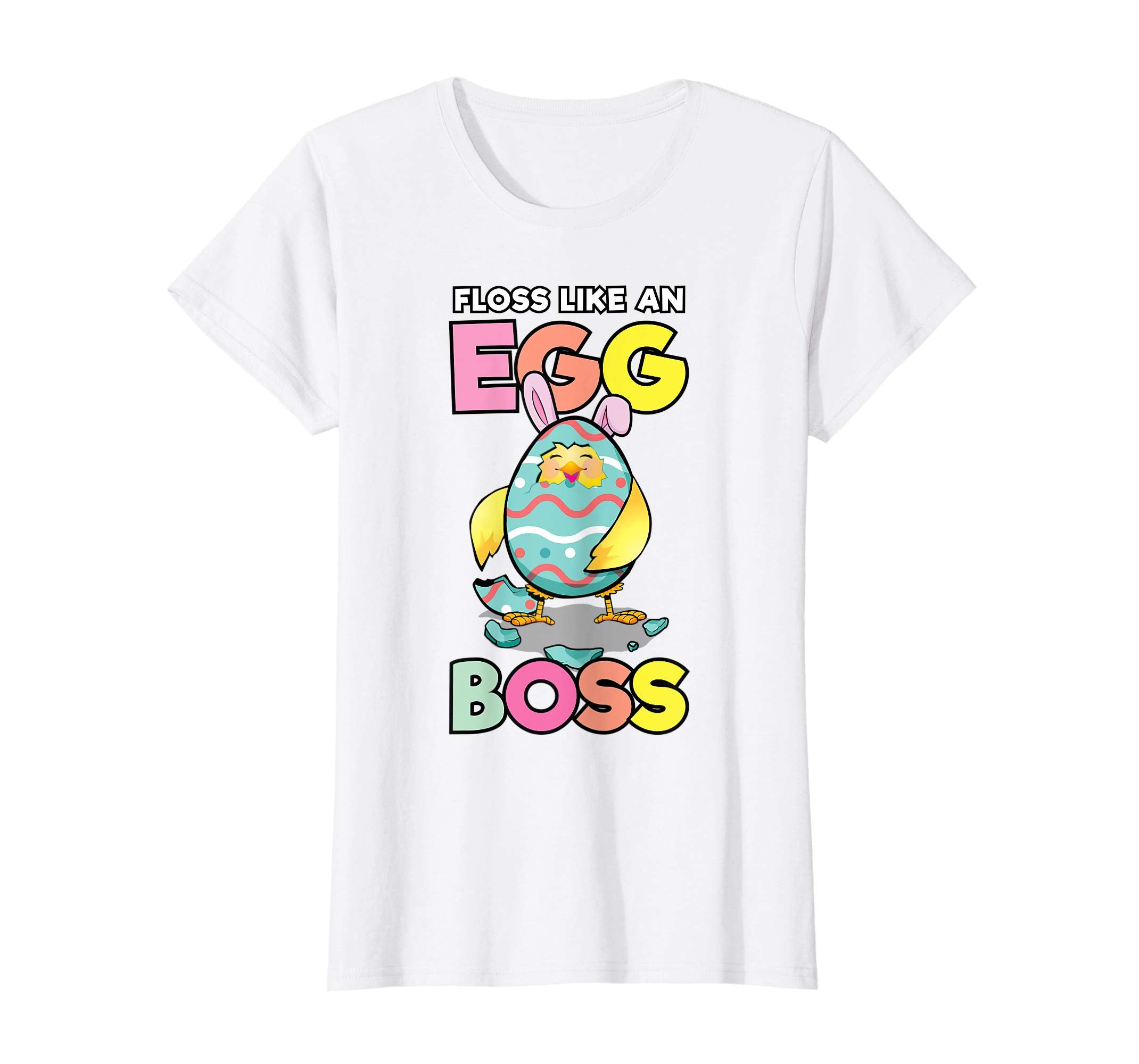 Funny Egg Boss Easter Bunny Chick Floss T-Shirt
