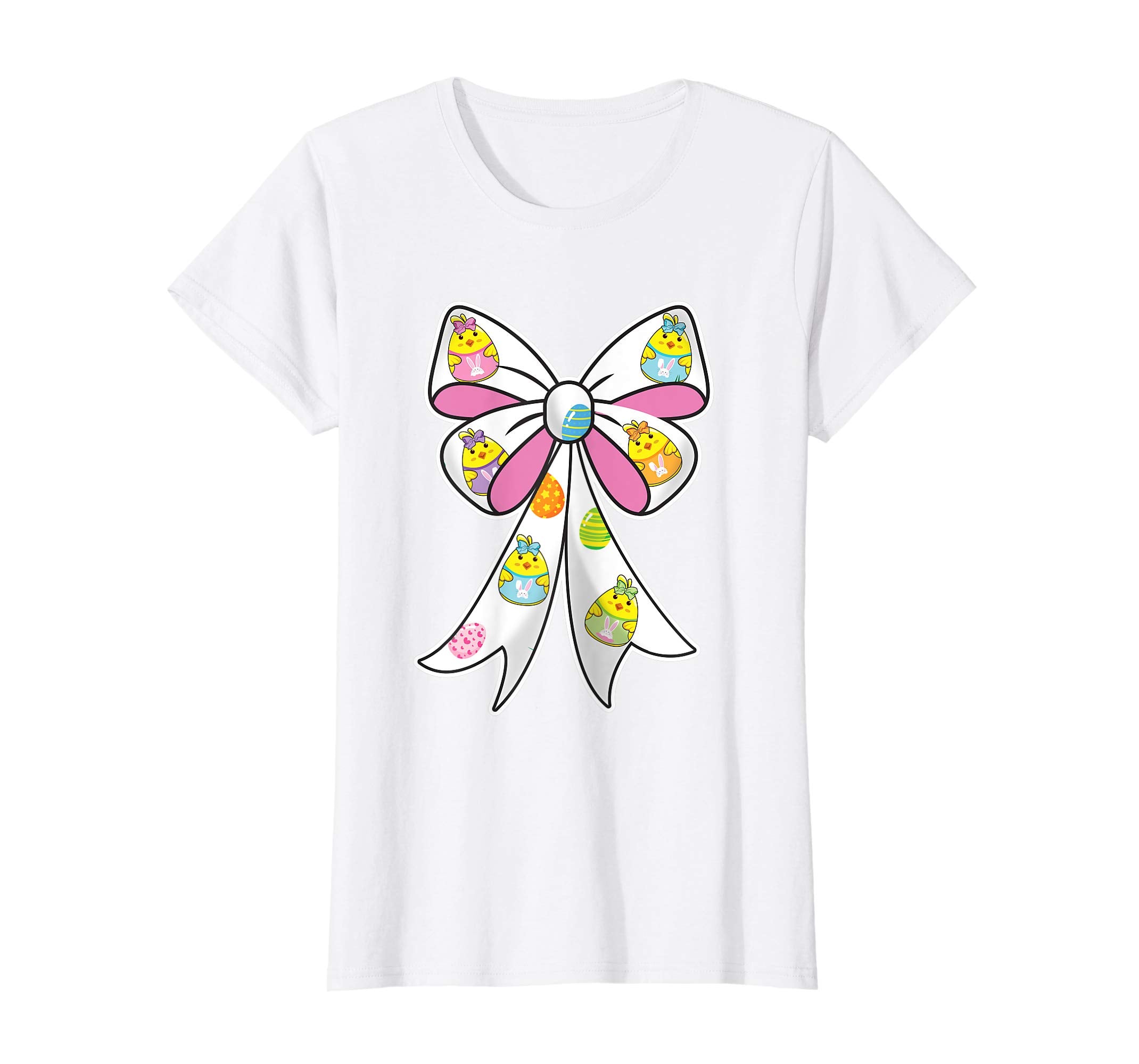 Cute Easter Peeps shirt for Girls Bow t-shirt Egg Hunt Tee