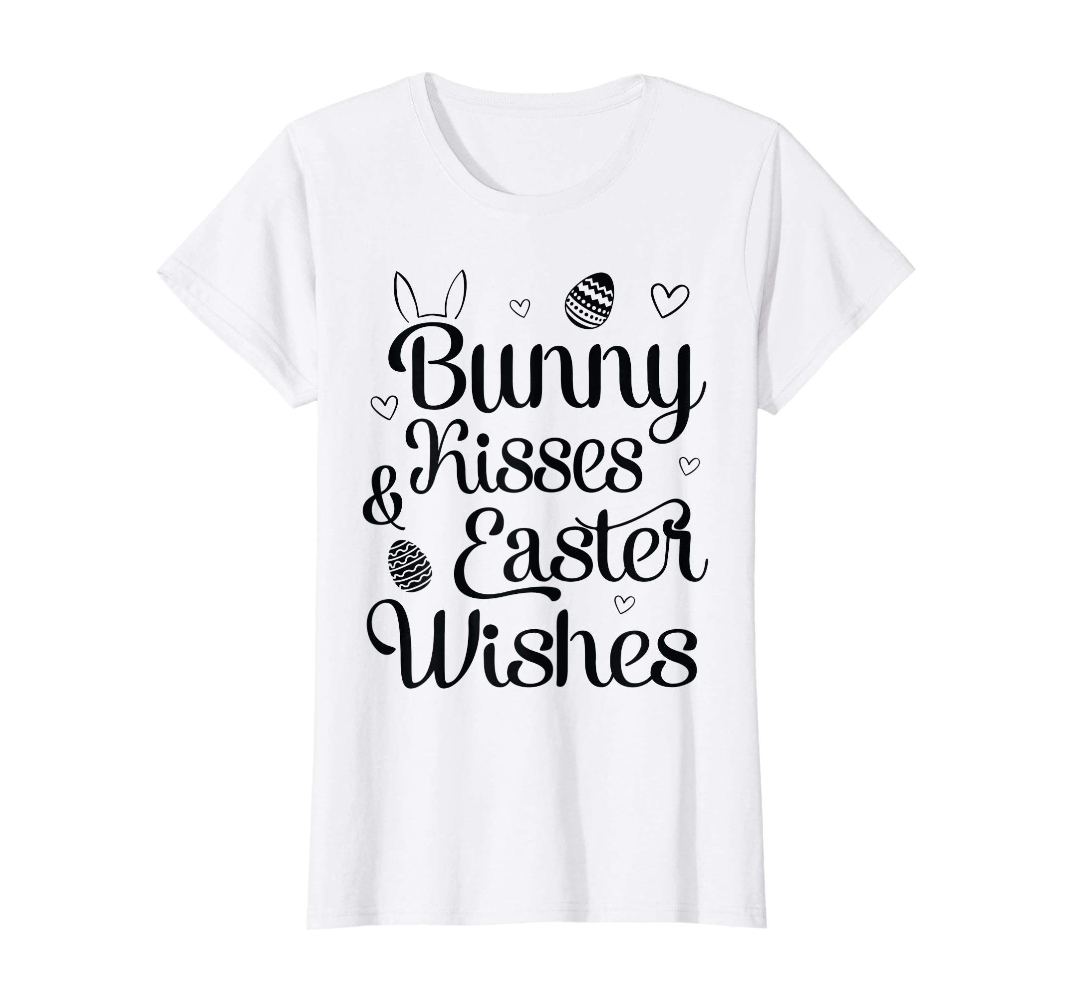 Hearts Bunny Faces Eggs Shirt Bunny Kisses &amp; Easter Wishes