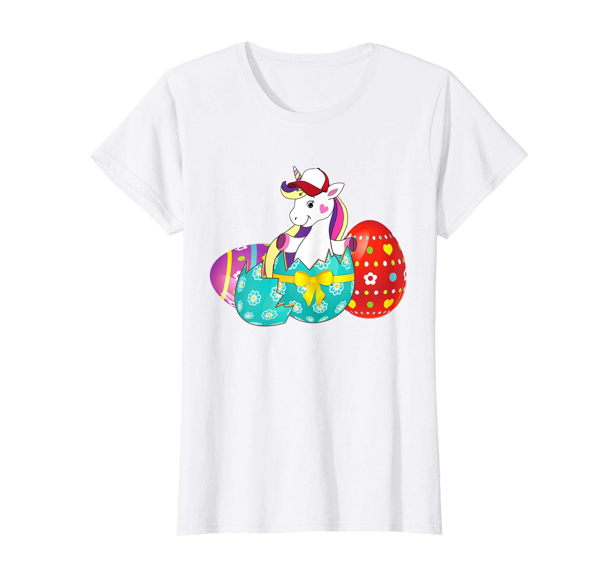 Unicorn Easter Eggs T-Shirts For Kids Boys Girls