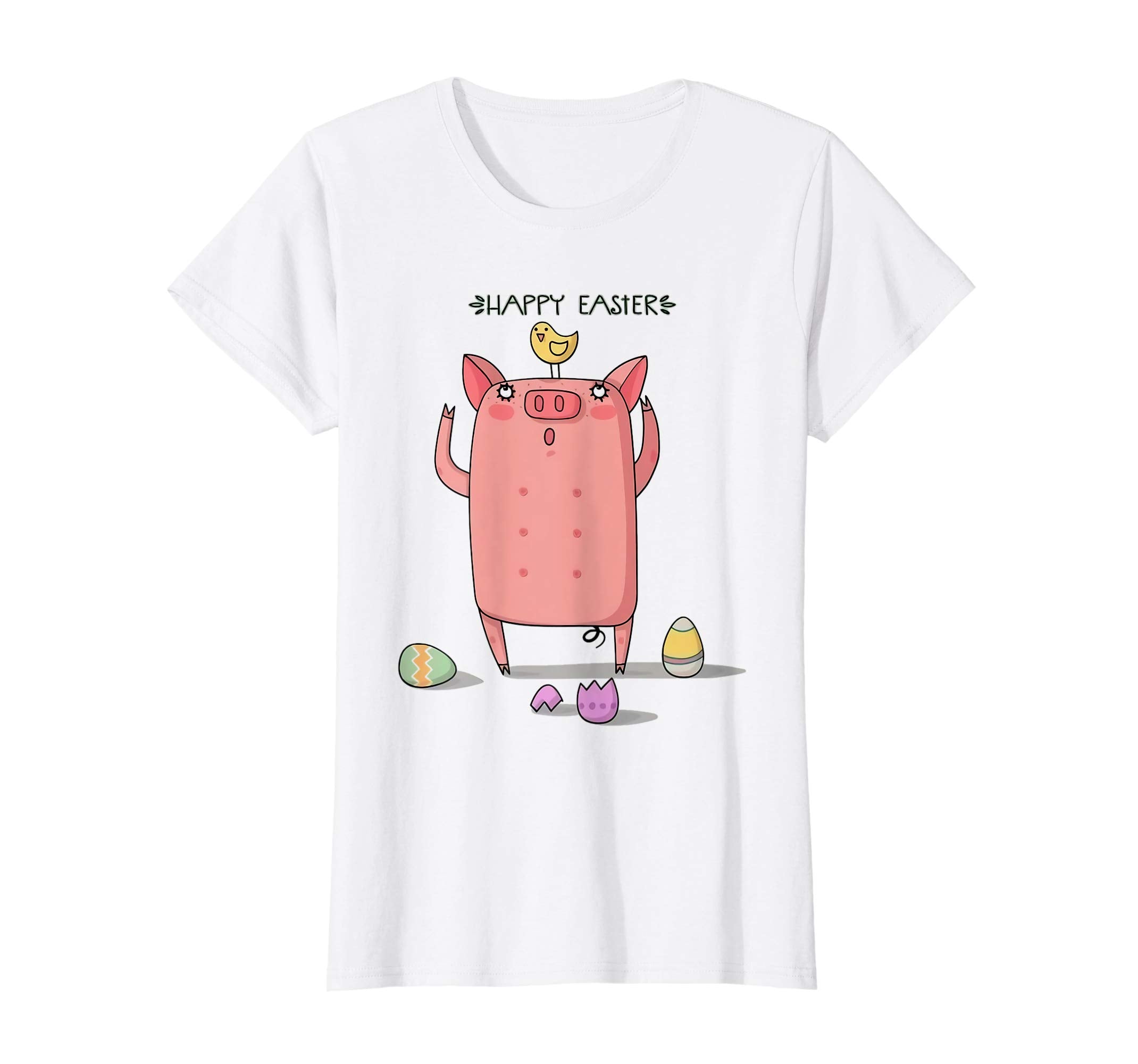 Easter pig with rabbit ears Easter egg T-shirt
