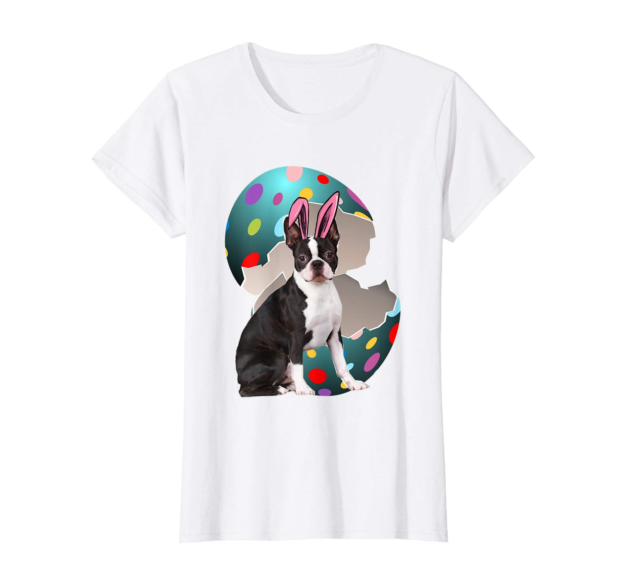 Boston Terrier Dad Mom Easter Day Gift T shirt
