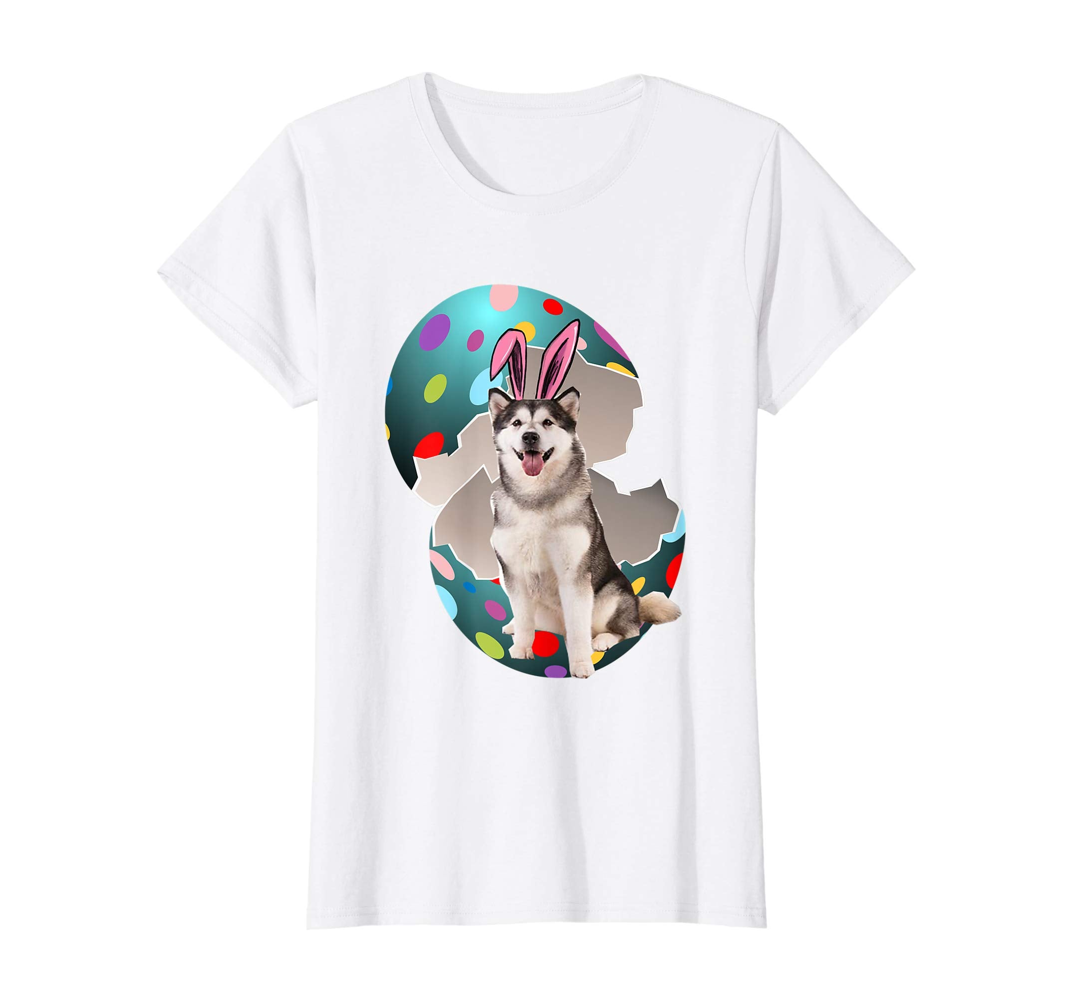 Alaskan Malamute Dad Mom Easter Day Gift T shirt