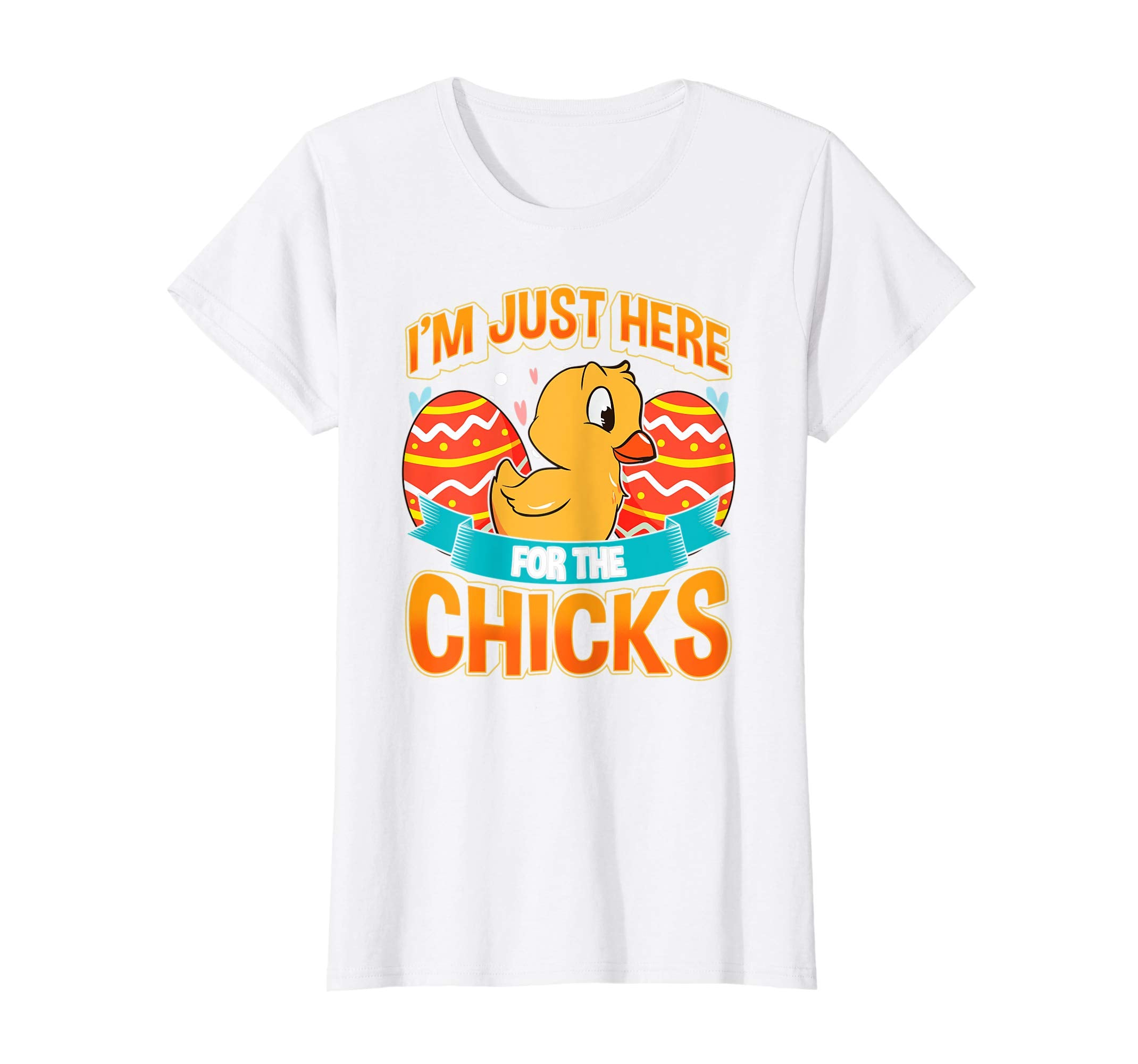 Just Here For The Chicks Cute Easter T Shirt For Kids
