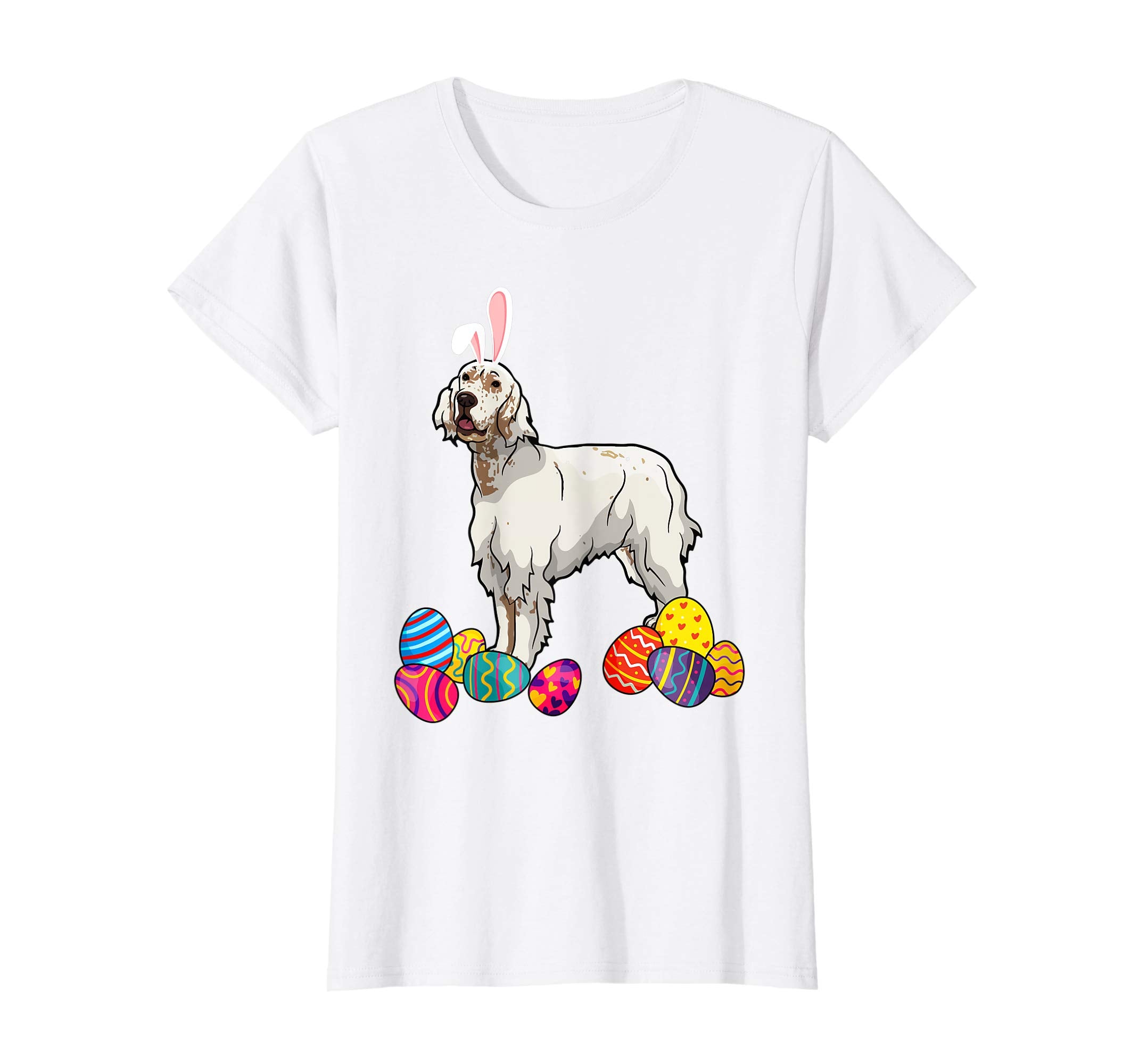 English Setter Bunny Ear With Egg Easter Easter Day Shirt