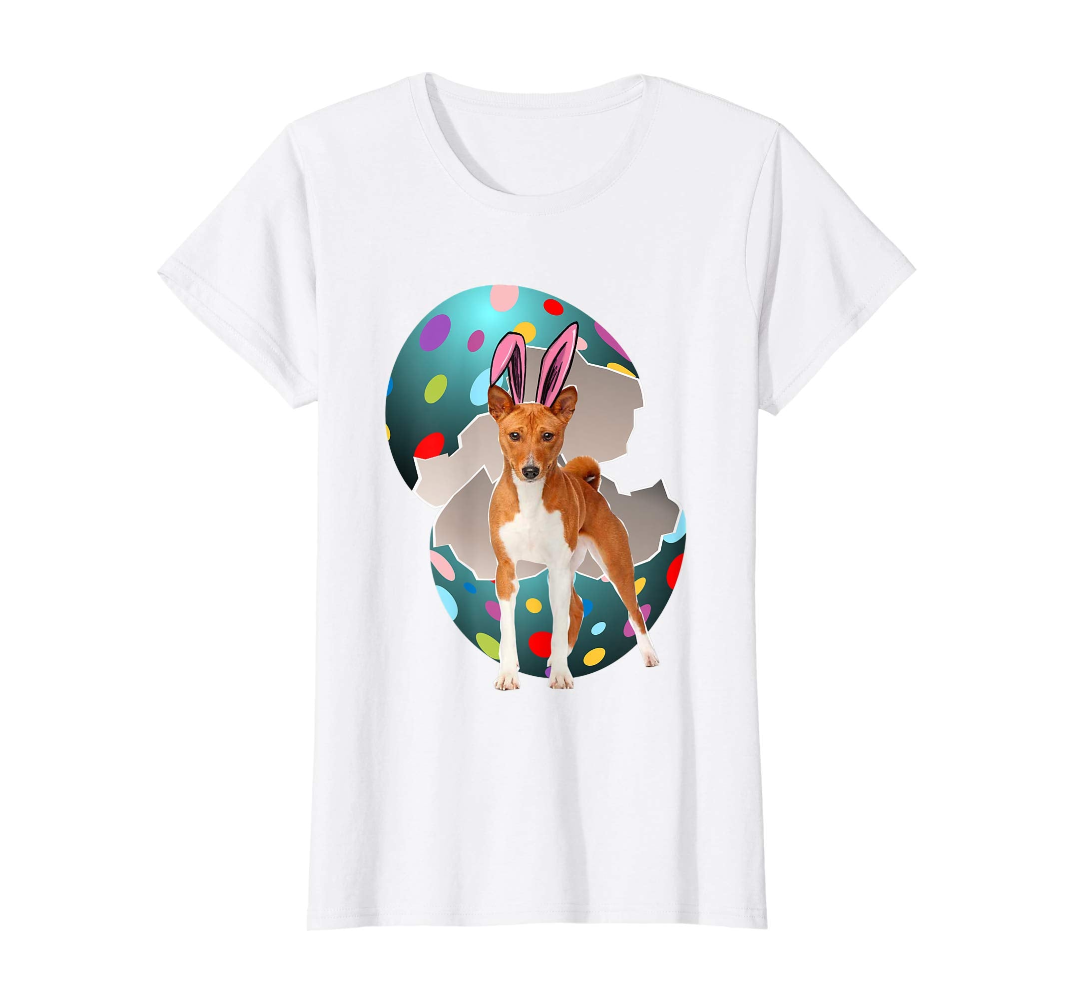 Basenji Dad Mom Easter Day Gift T shirt