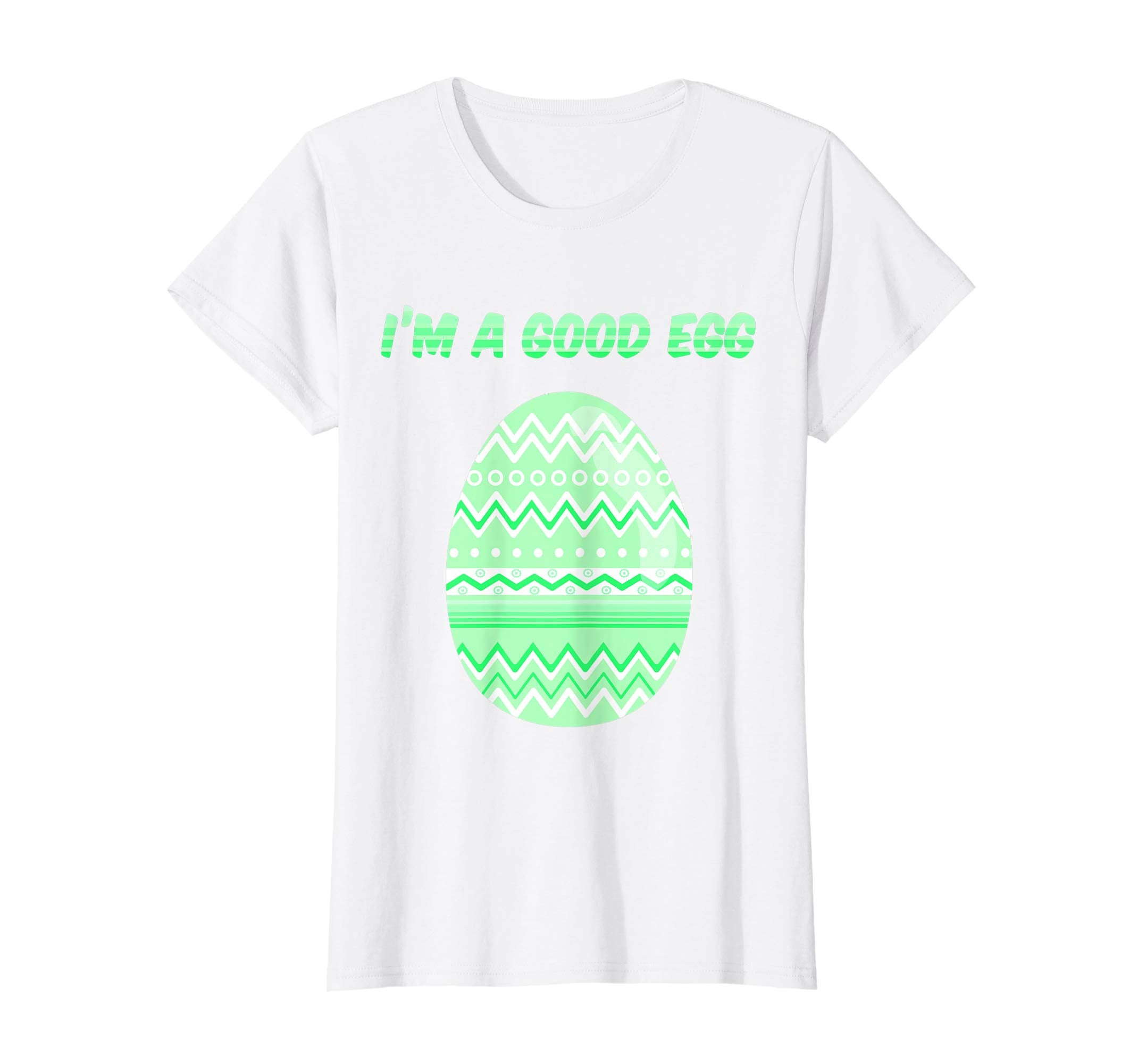I'm a Good Egg Funny Easter Egg Tshirt Green