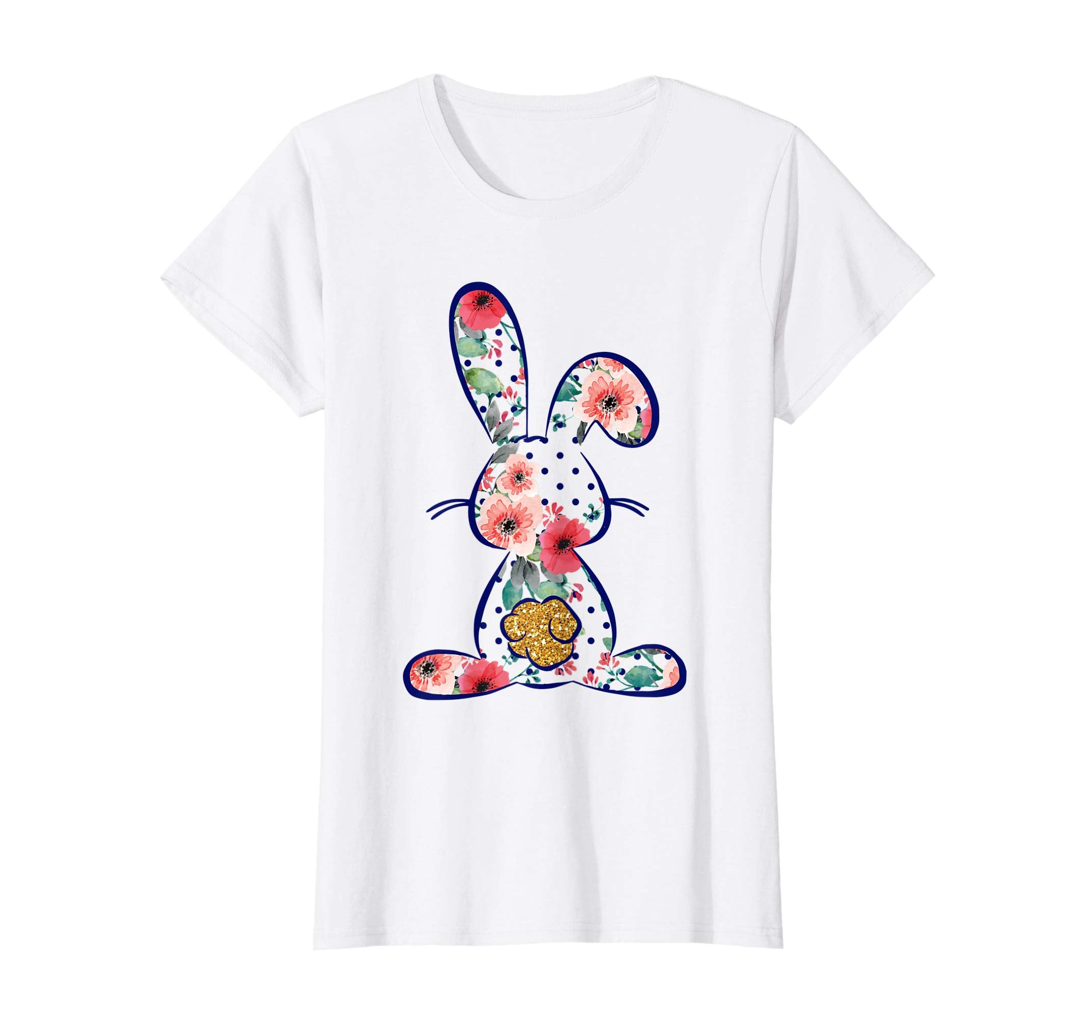 Floral Bunny Easter egg shirt gift for men women kids