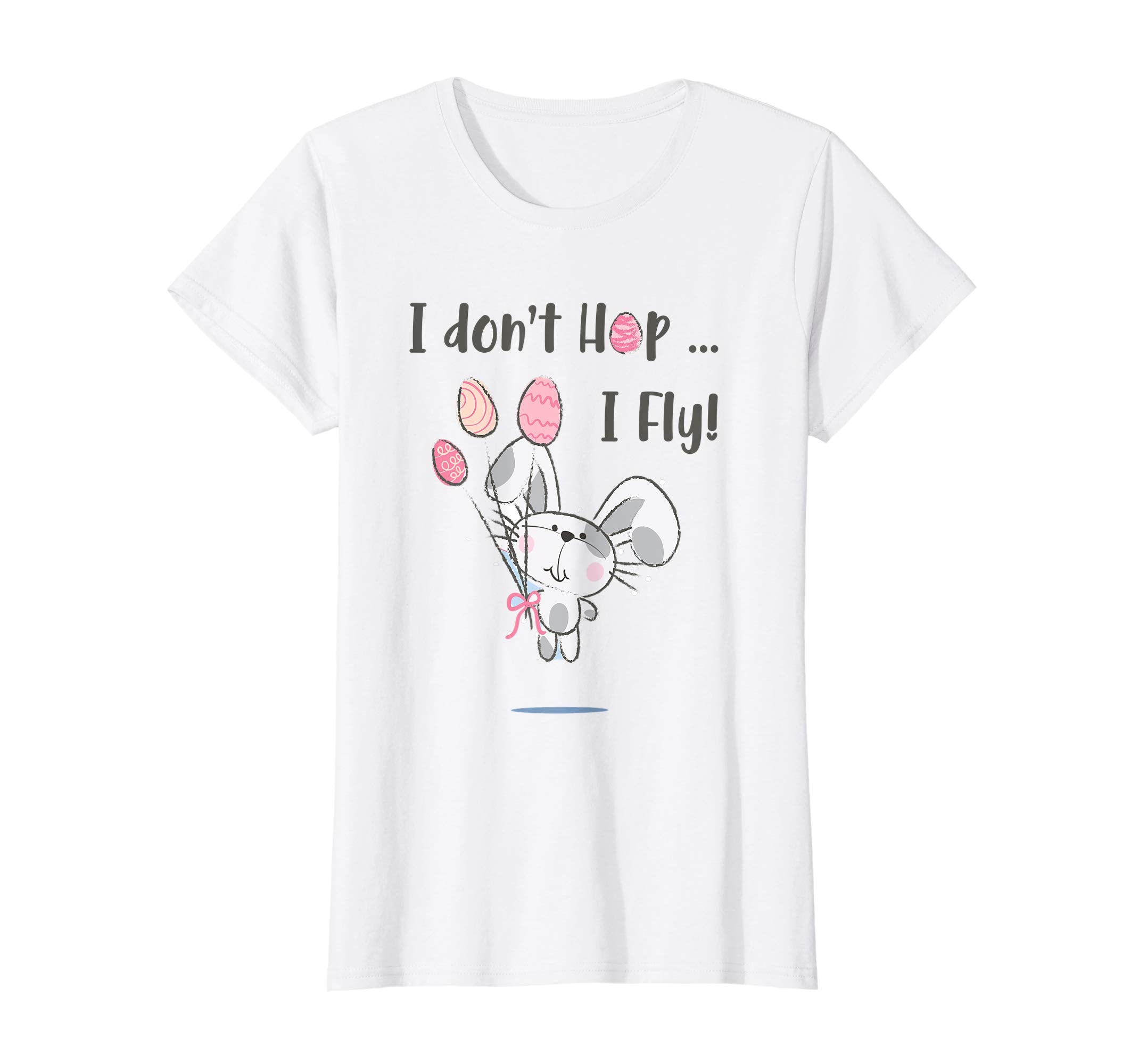 I Don't Hop... I Fly T-Shirt | Funny Bunny Easter Egg Tee