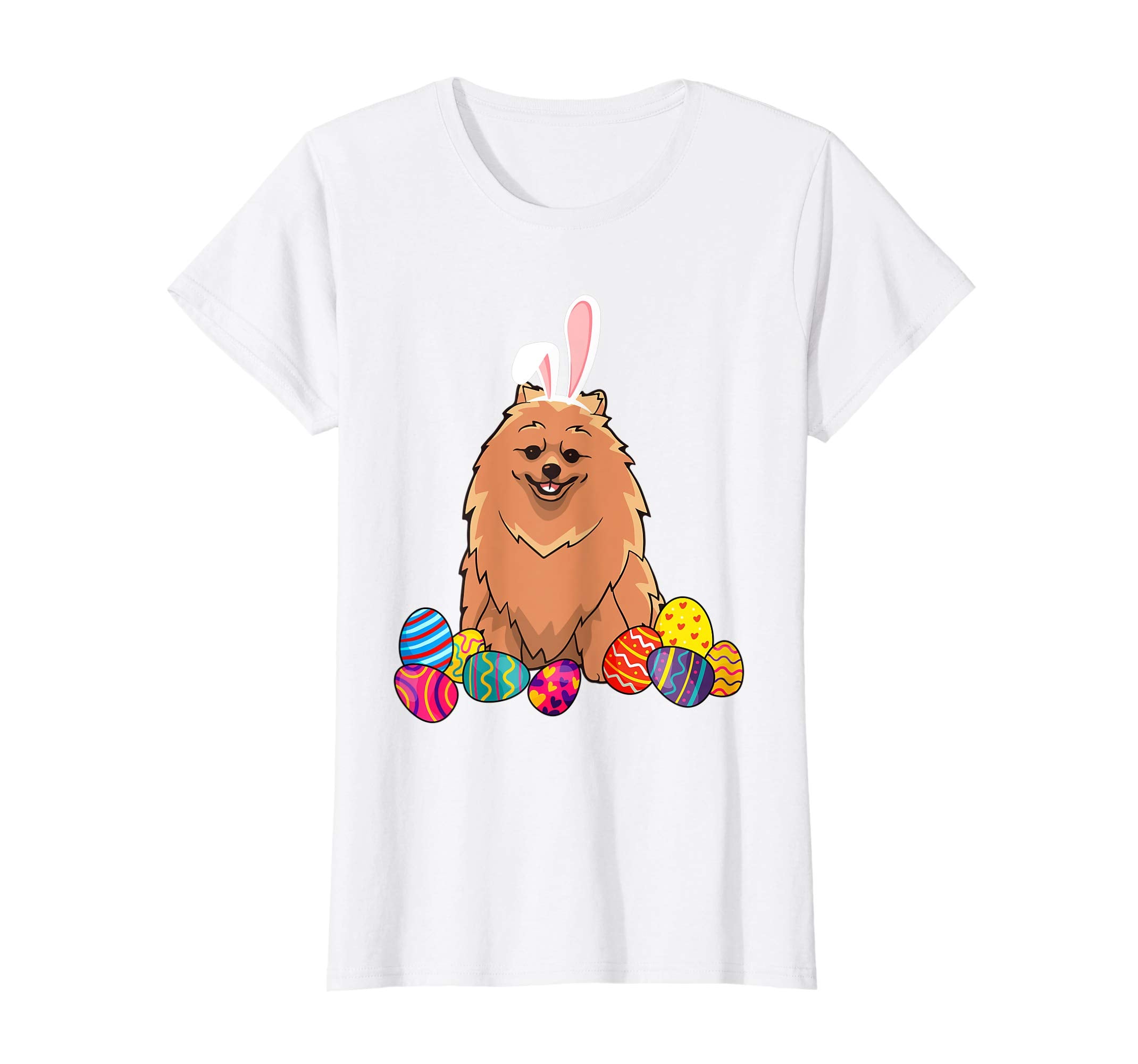 Pomeranian Bunny Ear With Egg Easter Easter Day Shirt