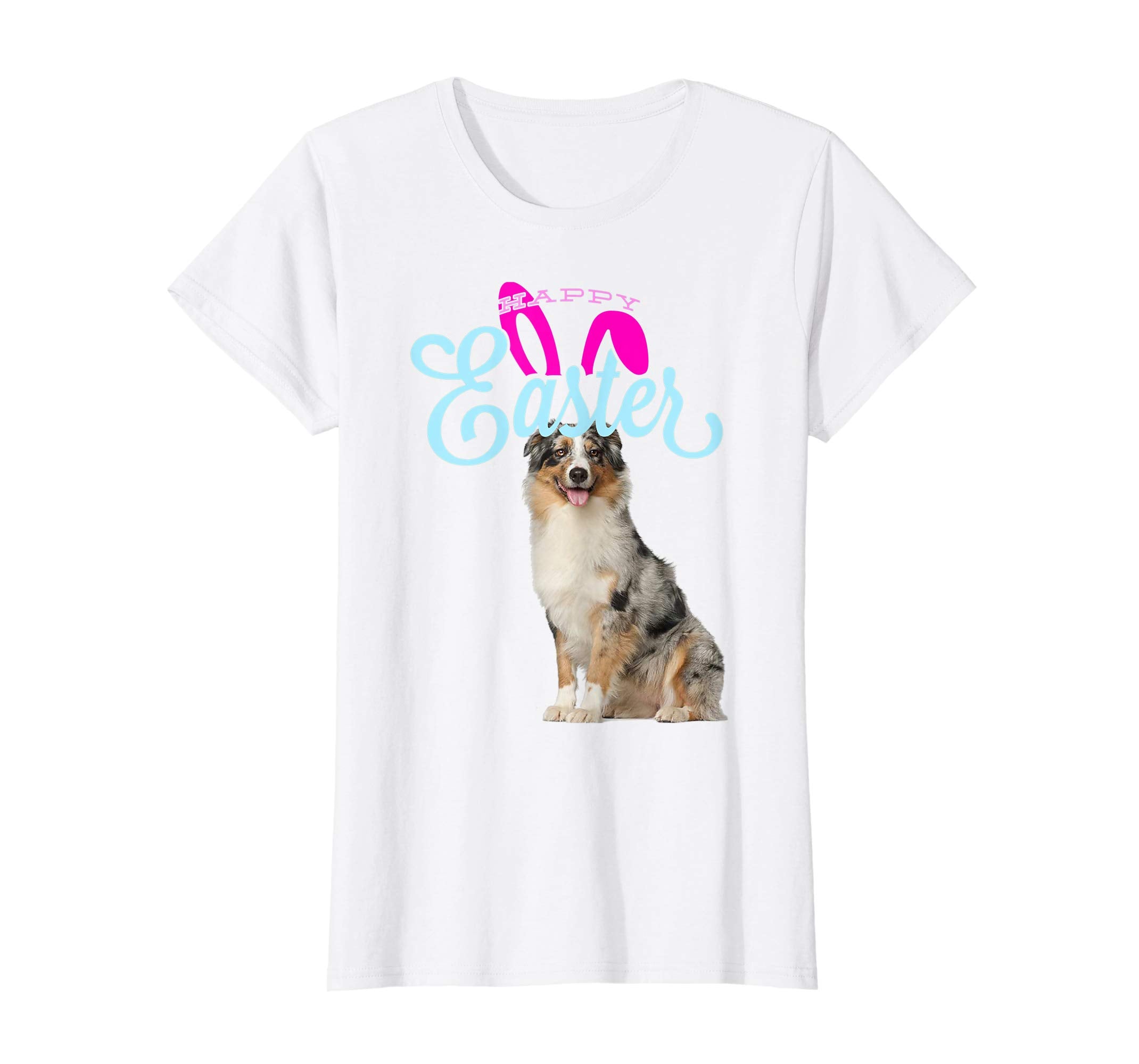 Easter Bunny Aussie Shepherd Tshirt Dog Men Women Gift