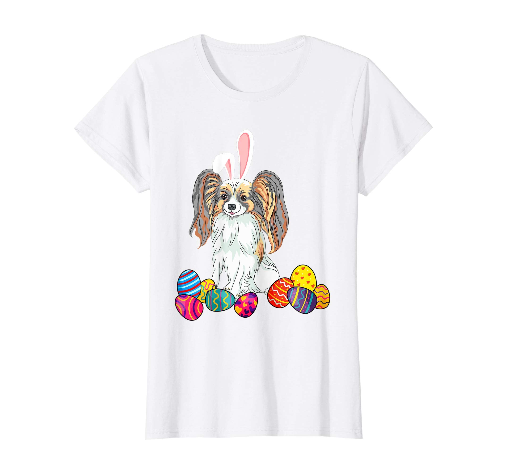 Papillon Bunny Ear With Egg Easter Easter Day Shirt