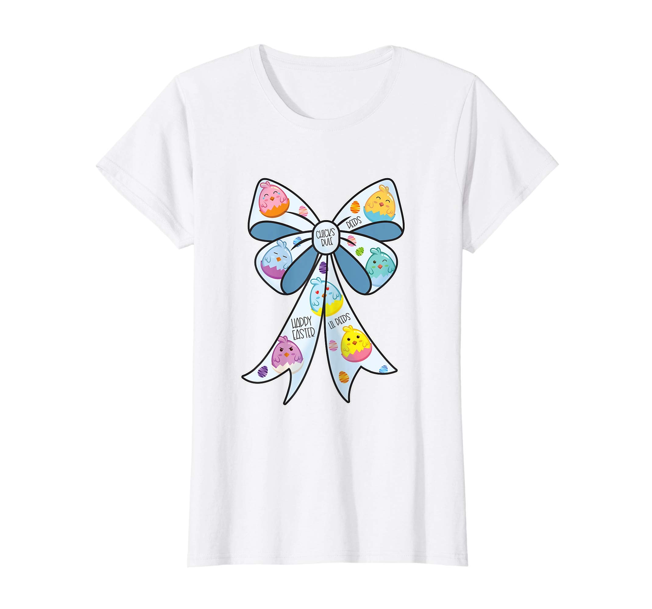 Cute Easter shirt for Girls Bow t-shirt Egg Hunt Chick Tee