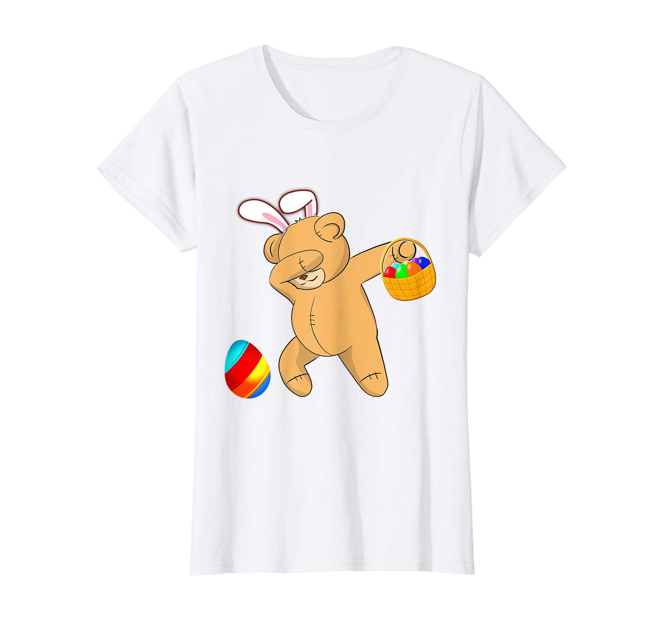 Easter Bunny Dabbing Teddy Bear Tshirt Easter Egg Gift