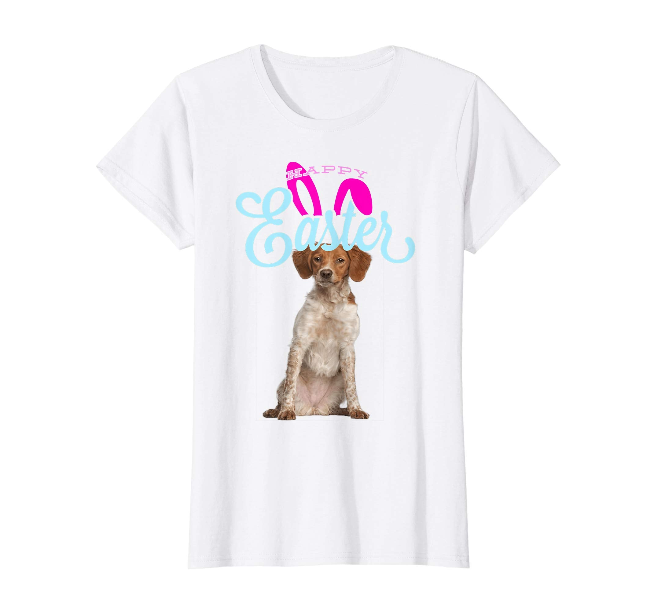 Easter Bunny Brittany Spaniel Tshirt Dog Men Women Gift